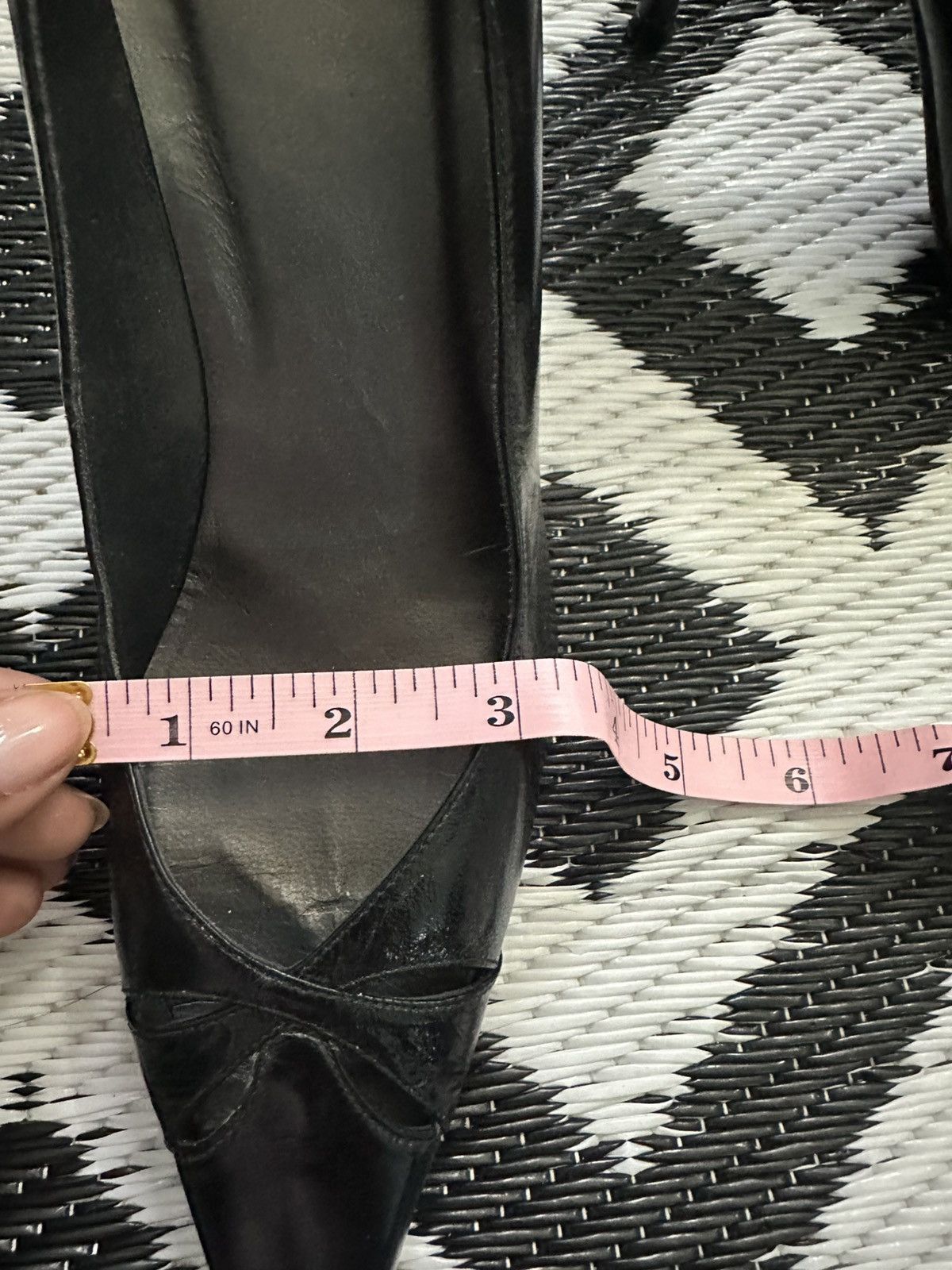 Stuart Weitzman Vintage 1990s Black Stuart Weitzman Leather Heels Size 8.5 Size US 8.5 / IT 38.5 - 8 Thumbnail