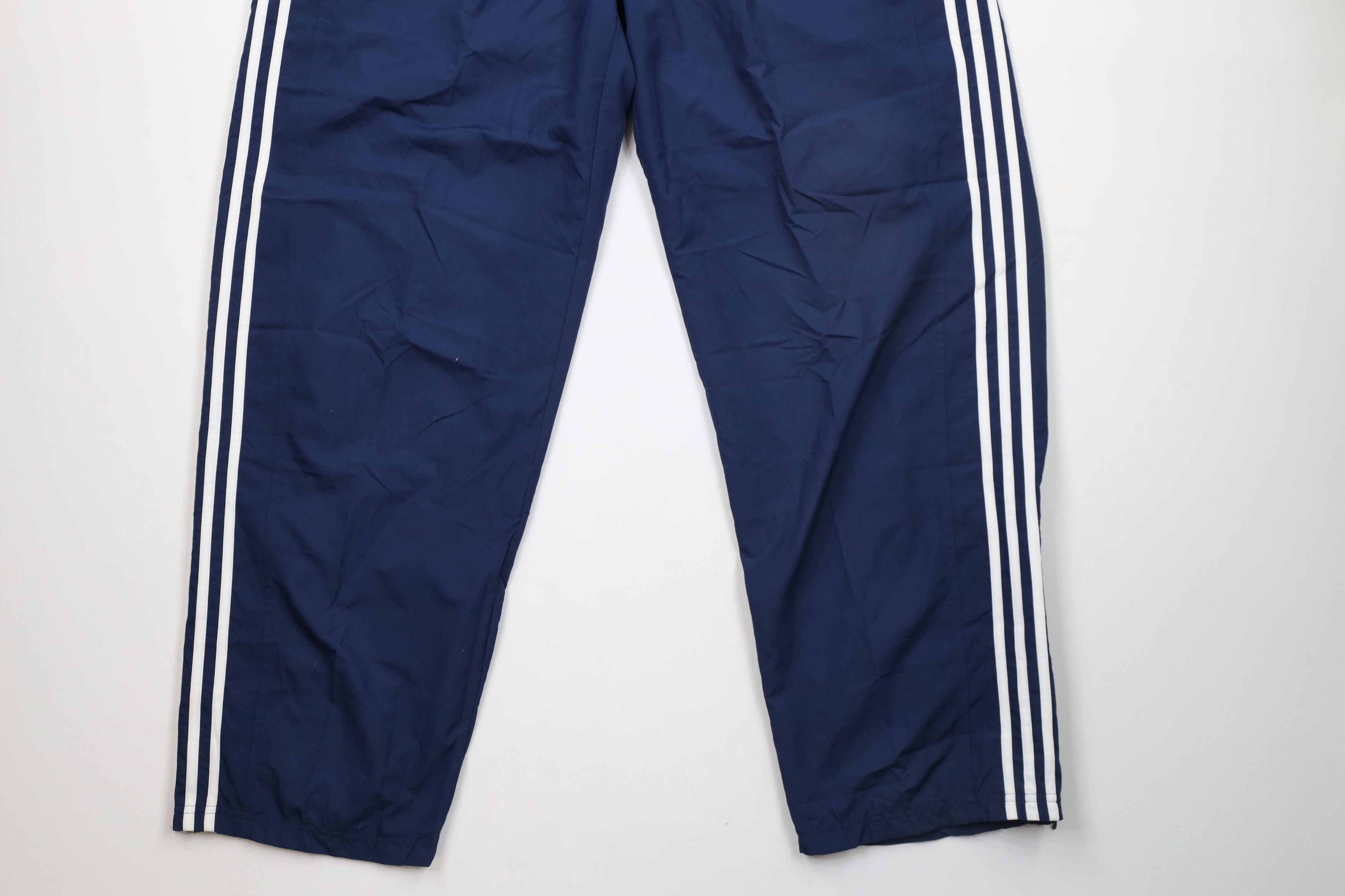Adidas × Vintage Vintage Y2K 2004 Adidas Striped Lined Wide Leg Pants Blue Size US 40 / EU 56 - 4 Thumbnail