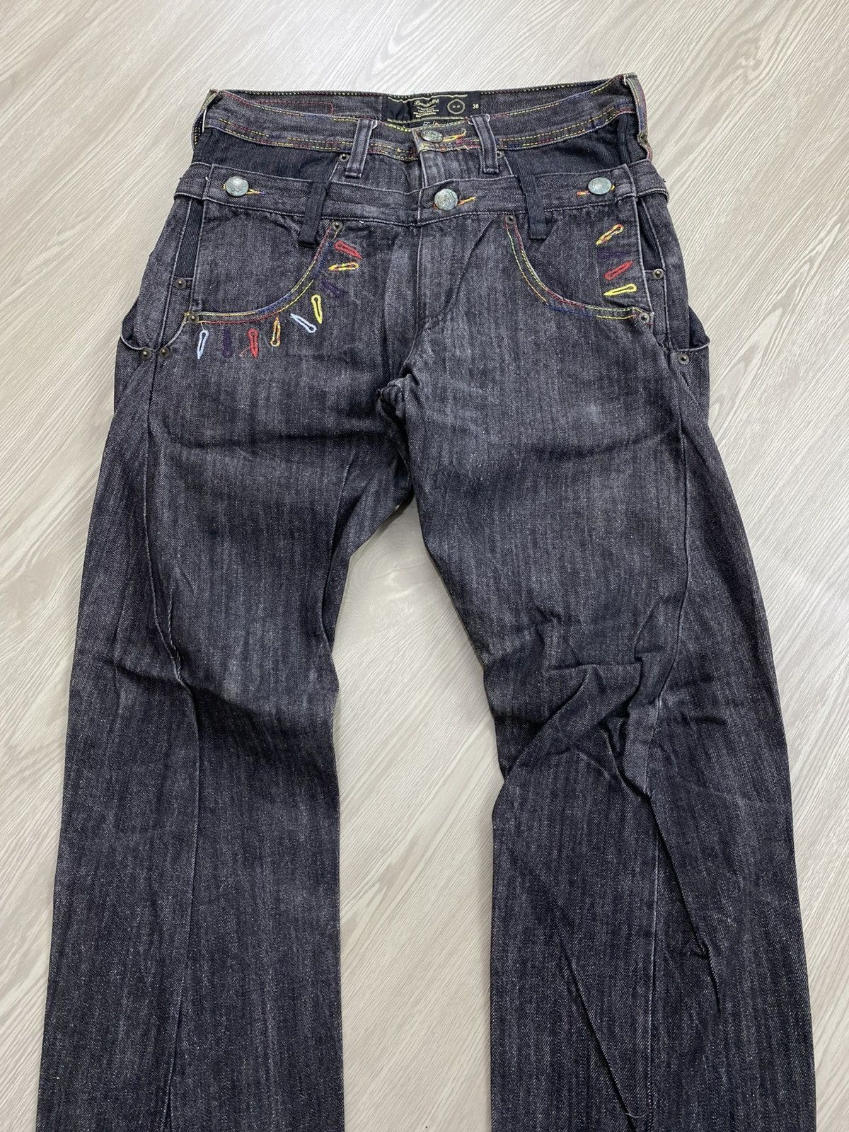 Number (N)ine 🇯🇵2000s Breathmint Double Waist Punk Multipocket Y2K Jeans Size US 29 - 6 Thumbnail