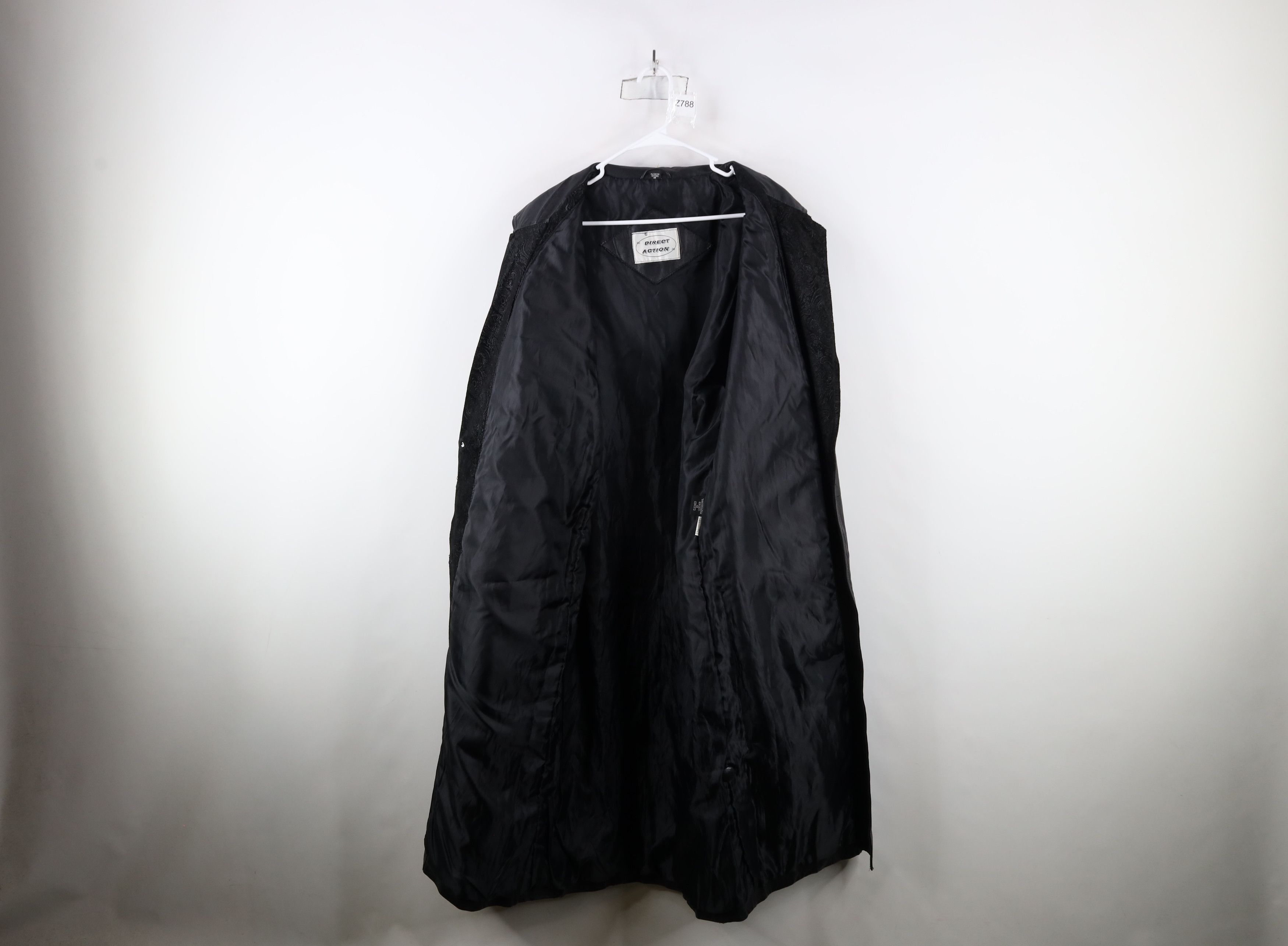 Vintage Vintage 90s Streetwear Paisley Leather Trench Coat Jacket Size M / US 6-8 / IT 42-44 - 11 Thumbnail