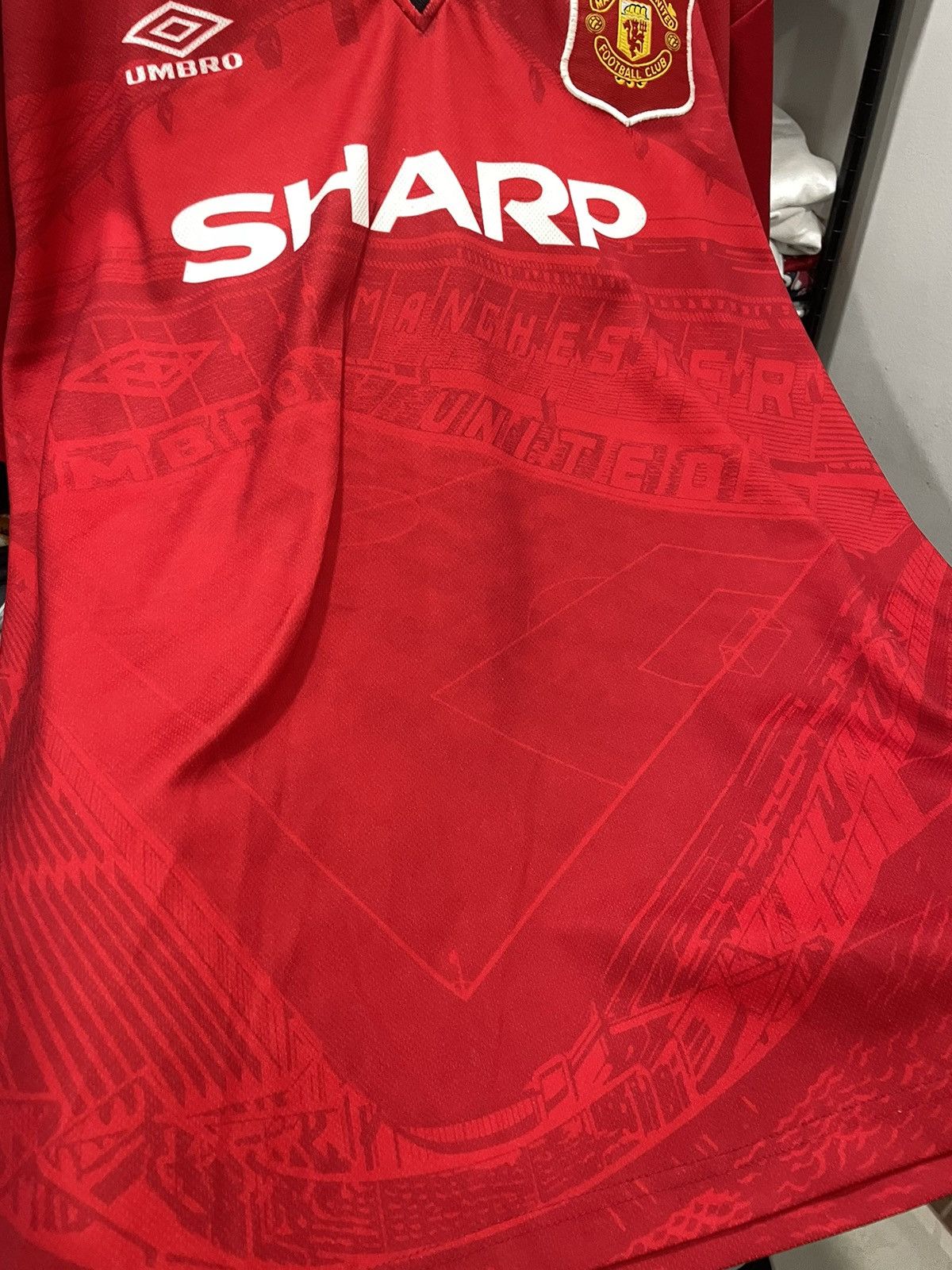Umbro Manchester United Home Kit 1994/96 Size US XL / EU 56 / 4 - 7 Thumbnail
