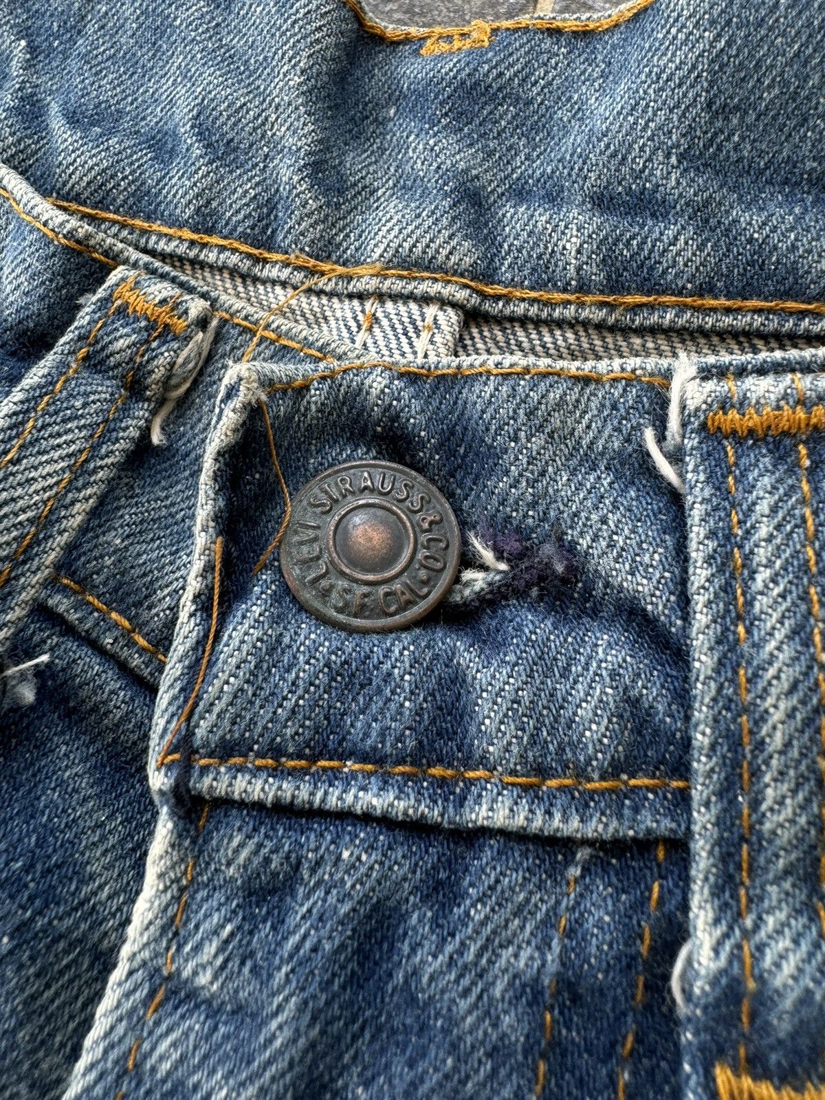Levi's Vintage 70s Levi’s 517 Orange Tab 42Talon Flare Jeans Size US 31 - 5 Thumbnail