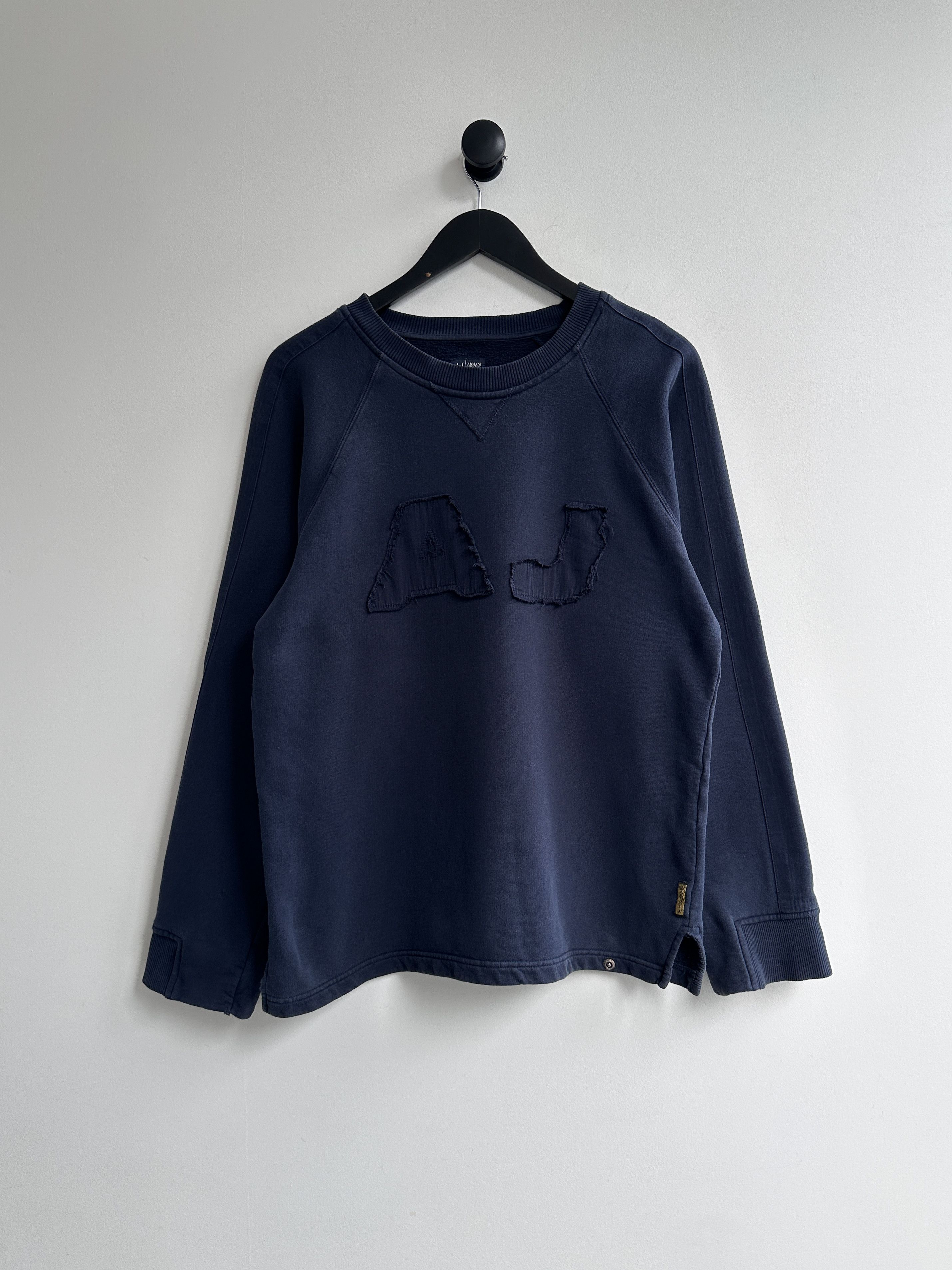 Armani Armani Jeans Sweatshirt Pullover Blue Size US M / EU 48-50 / 2 - 1 Thumbnail