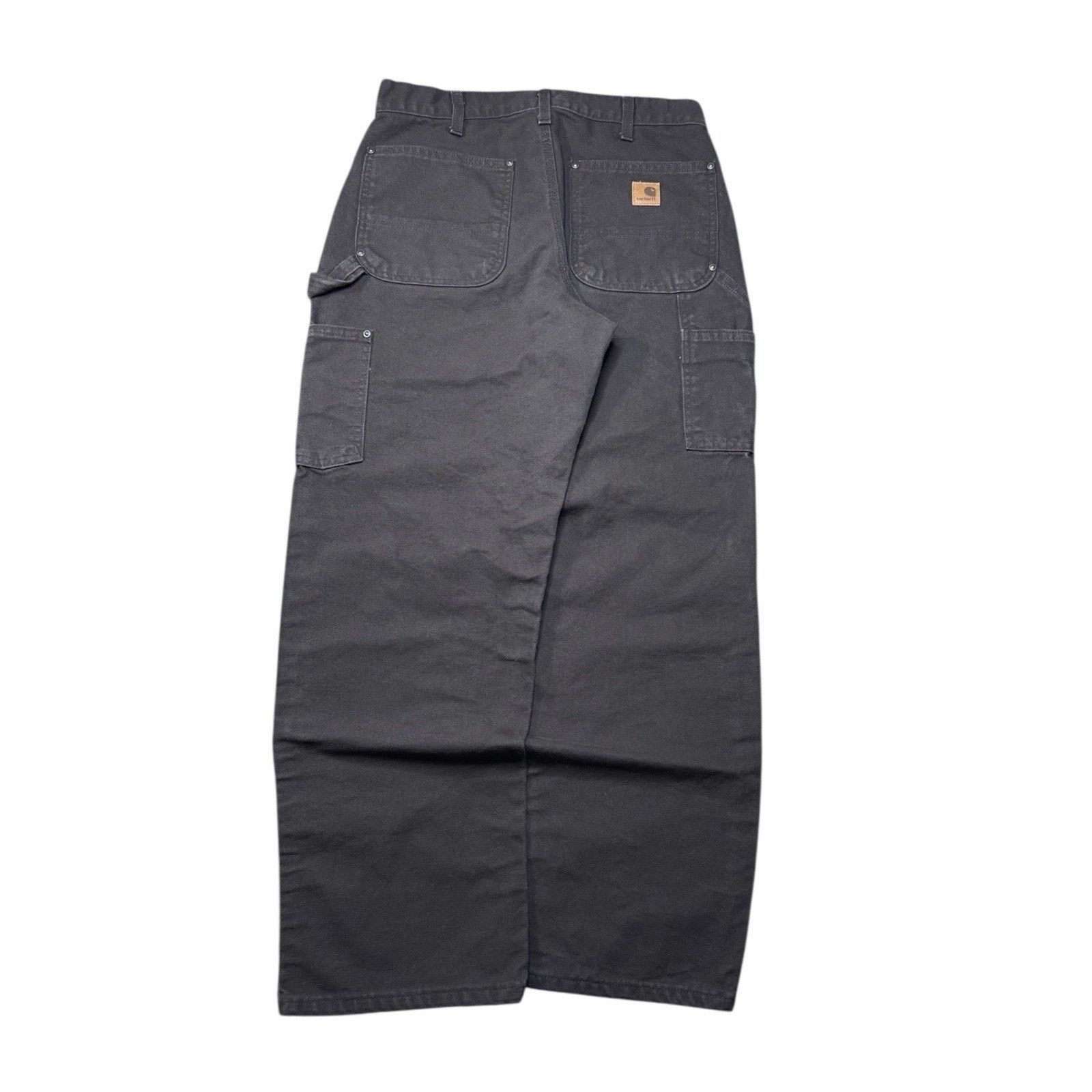 Carhartt Carhartt Pants Mens 31x29 Brown Double Knee Canvas B136 DKB Size US 31 - 2 Thumbnail