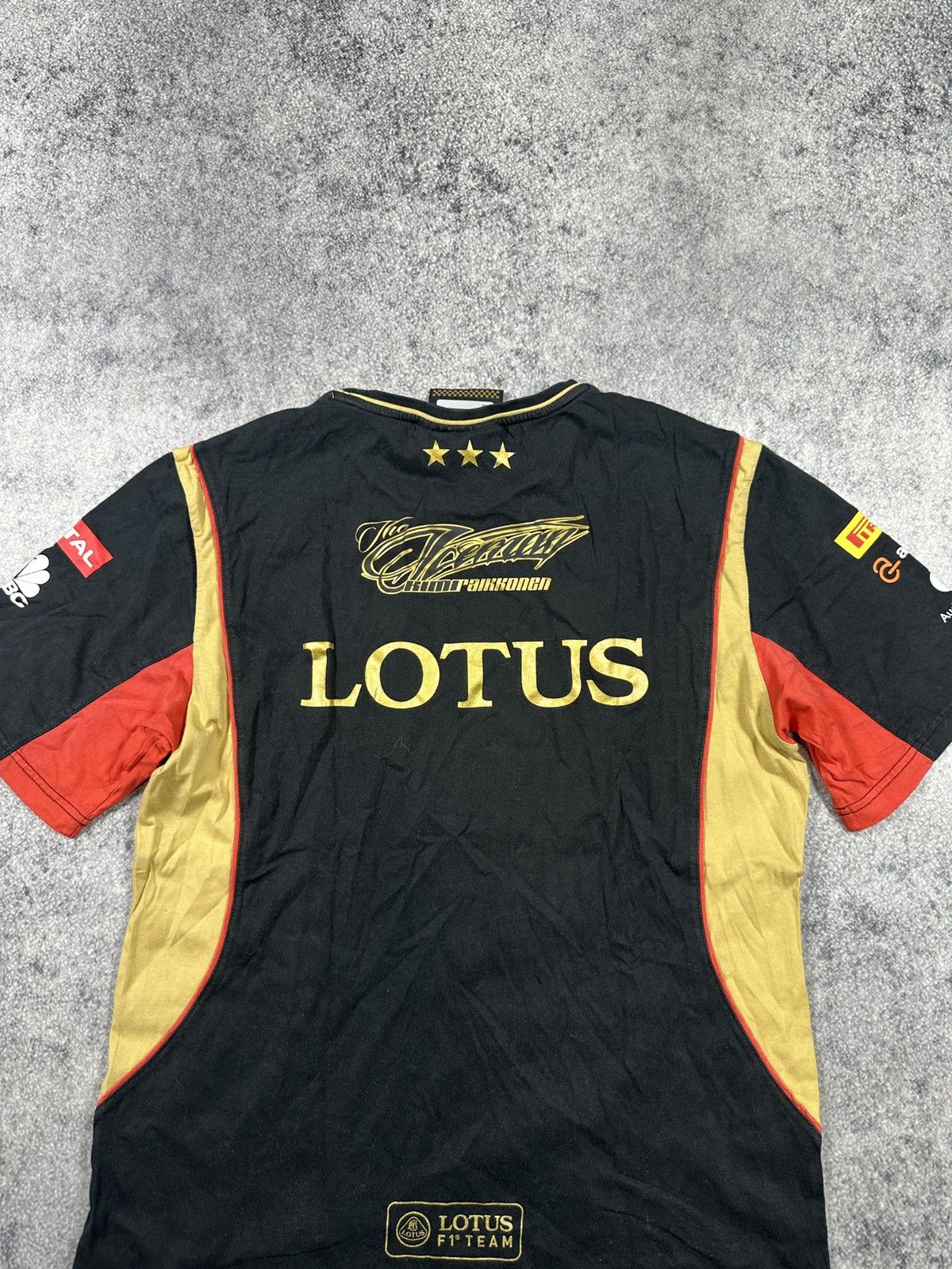 Formula 1 Lotus F-1 Team Racing Big Logo Kimi T-shirt Streetwear L Size US L / EU 52-54 / 3 - 6 Thumbnail