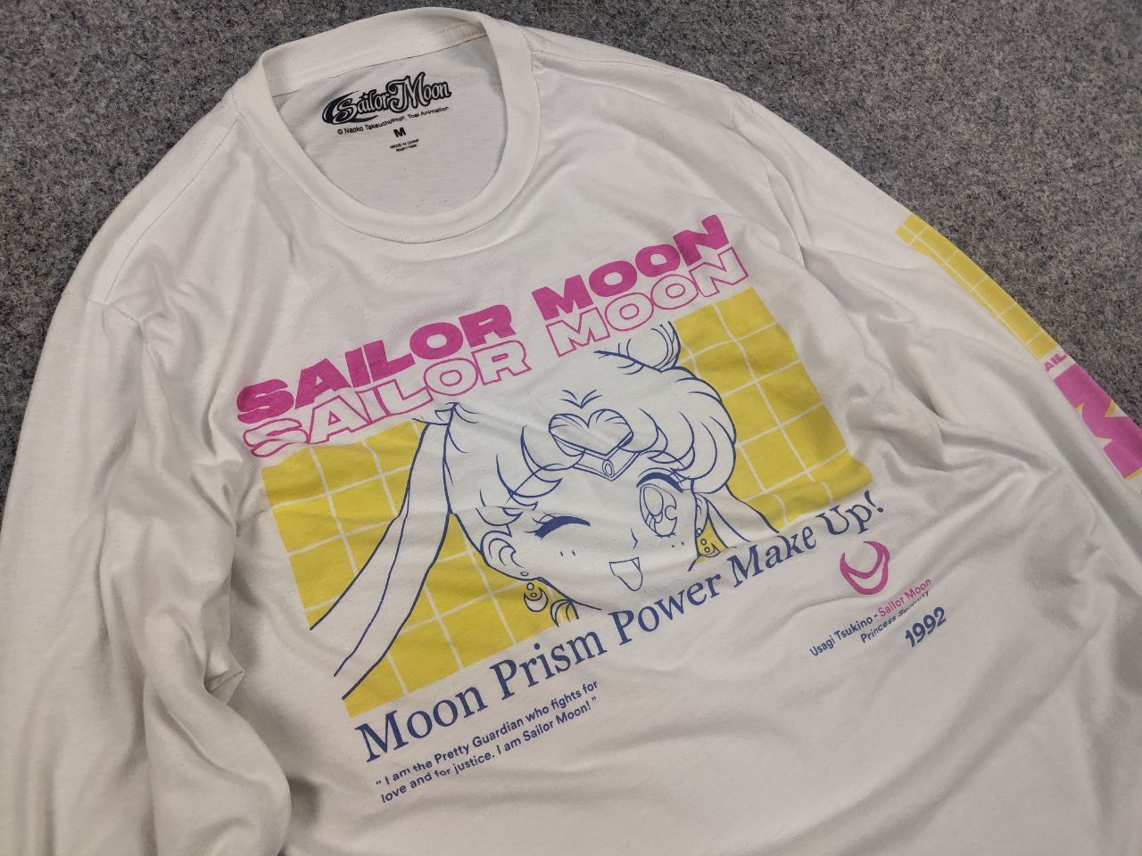 Anime Sailor Moon Usagi Tsukino anime long sleeve Sweatshirt Vtg Size US M / EU 48-50 / 2 - 7 Thumbnail