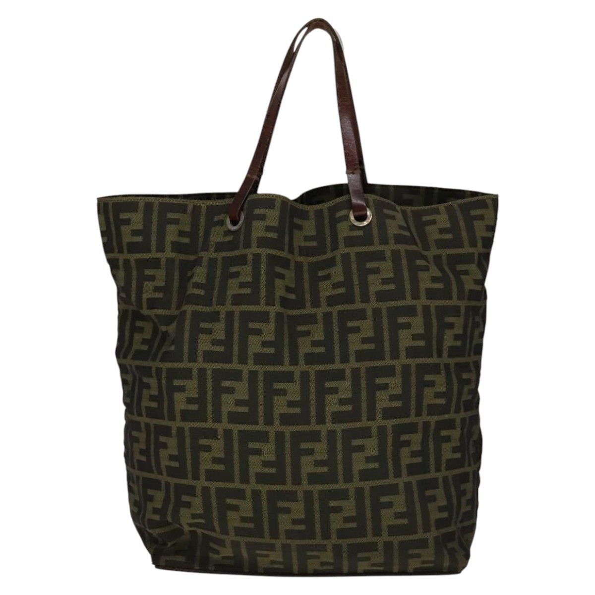 Fendi Zucca Brown Canvas Tote Bag (Pre-Owned) Size ONE SIZE - 1 Thumbnail