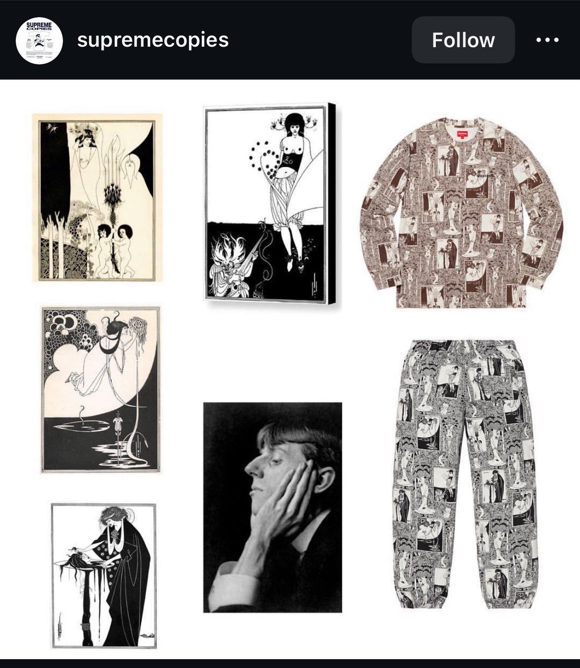 Supreme Aubrey Beardsley Supreme Long Sleeve Size US M / EU 48-50 / 2 - 6 Thumbnail