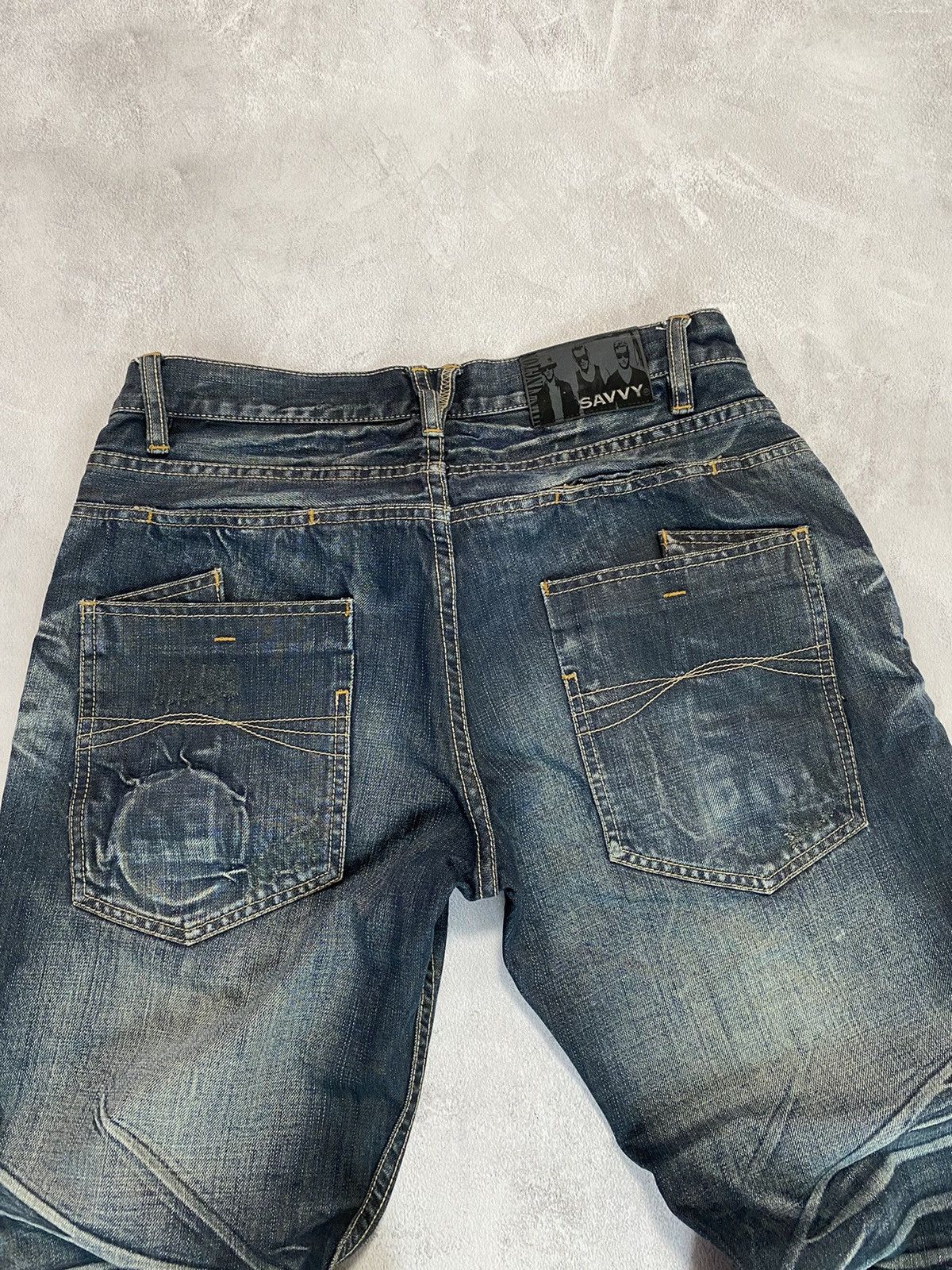Japanese Brand 💎 Vintage Rare Jeans Savvy Rock Roll Revial Size US 31 - 7 Thumbnail