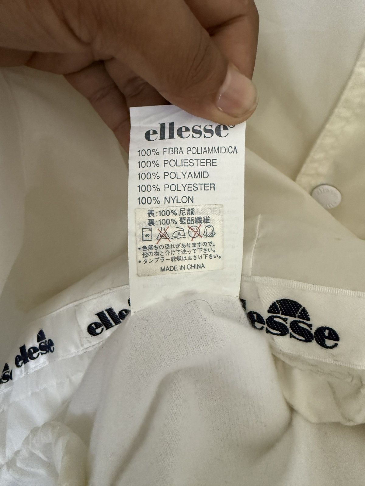 Ellesse ELLESSE PERUGIA ITALIA WINDBREAKER JACKET WHITE BUTTON Size US M / EU 48-50 / 2 - 7 Thumbnail