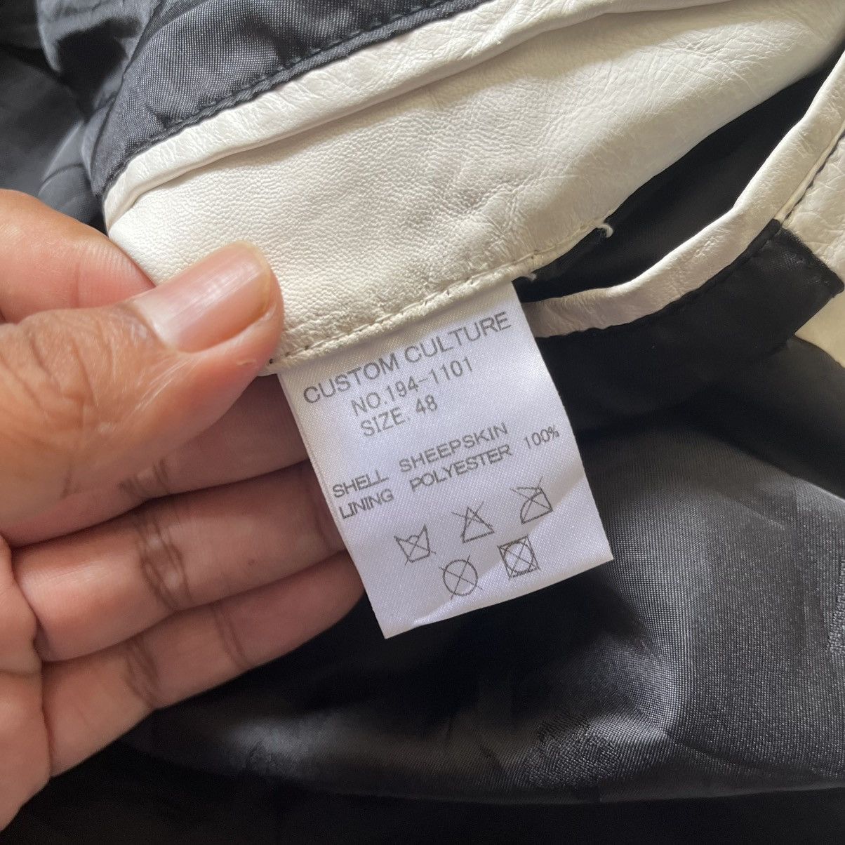 Japanese Brand Custom Culture white leather jacket Size US M / EU 48-50 / 2 - 18 Thumbnail