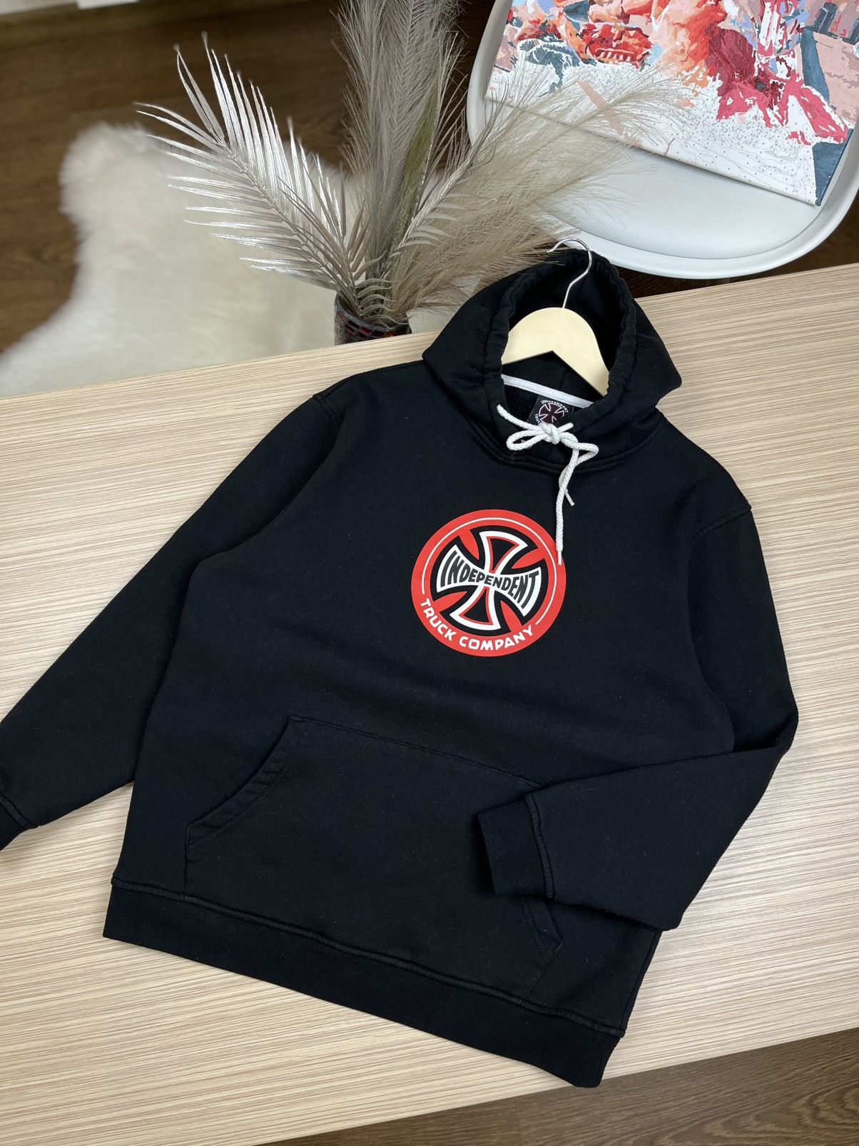 Independent Truck Co. Streetwear Vintage Vintage Independent Distressed Faded Hoodie Y2K Grailed