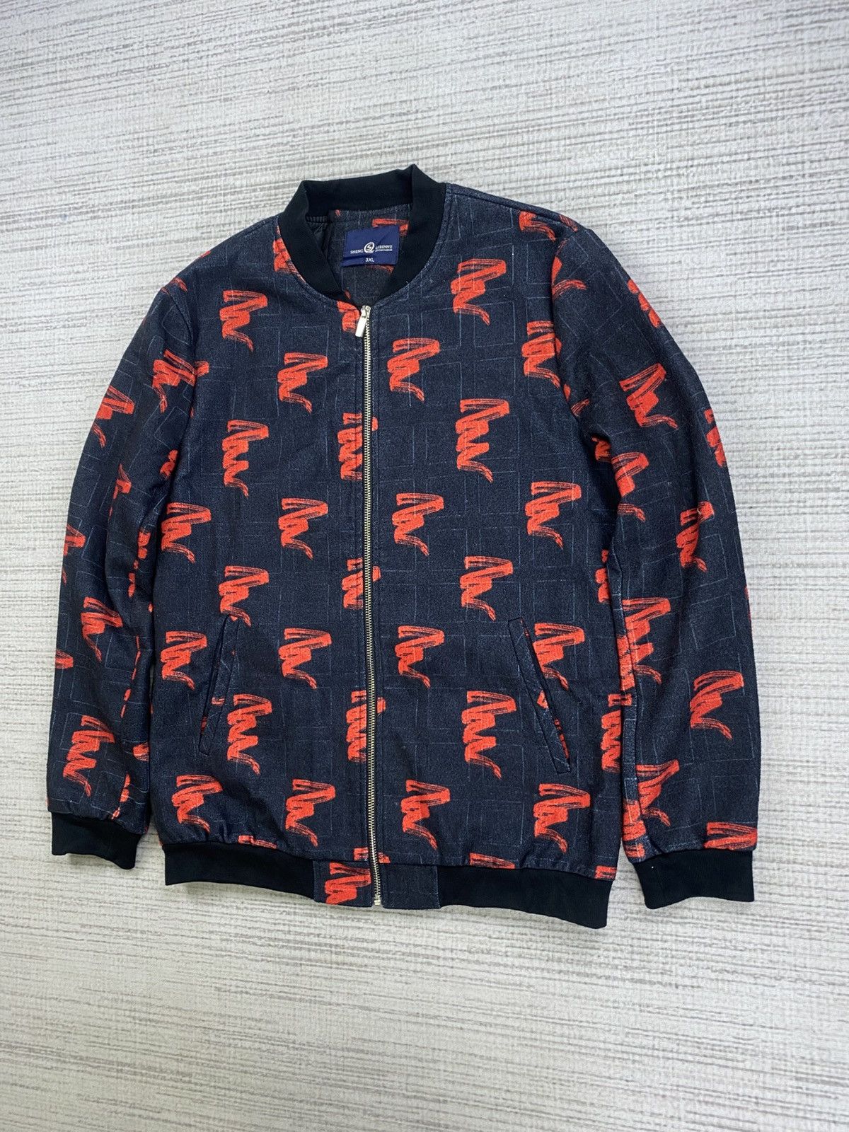 Japanese Brand × Vintage Vtg Sheng Qibinnu Classic Fashion FullPrint Bomber Jacket Size US M / EU 48-50 / 2 - 4 Thumbnail