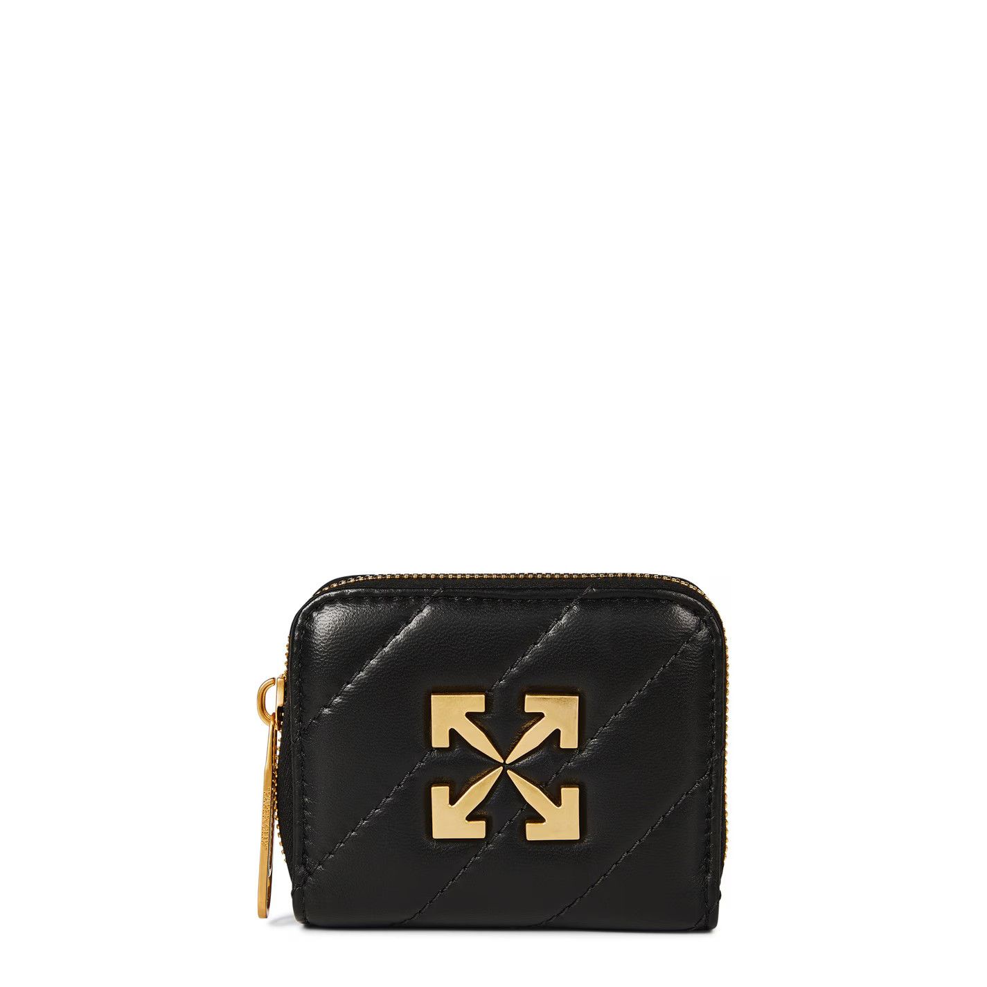 Off-White o1g2r1mq0125 Size: OS / Mini Zip Wallet in Black Size ONE SIZE - 1 Thumbnail