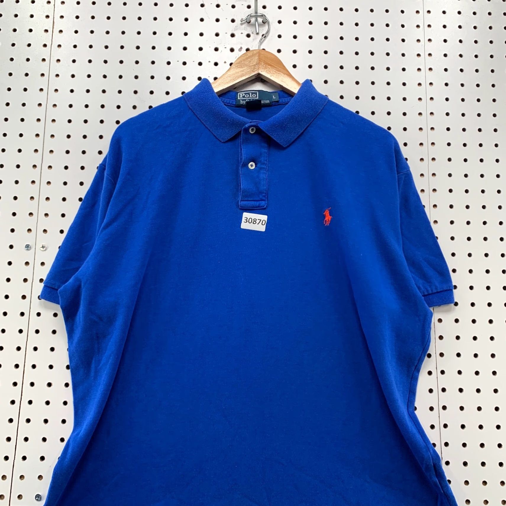 Polo Ralph Lauren Vintage Polo Ralph Lauren Polo Shirt Men Large Blue Short Sleeve Collared Casual Cotton Size US L / EU 52-54 / 3 - 5 Thumbnail