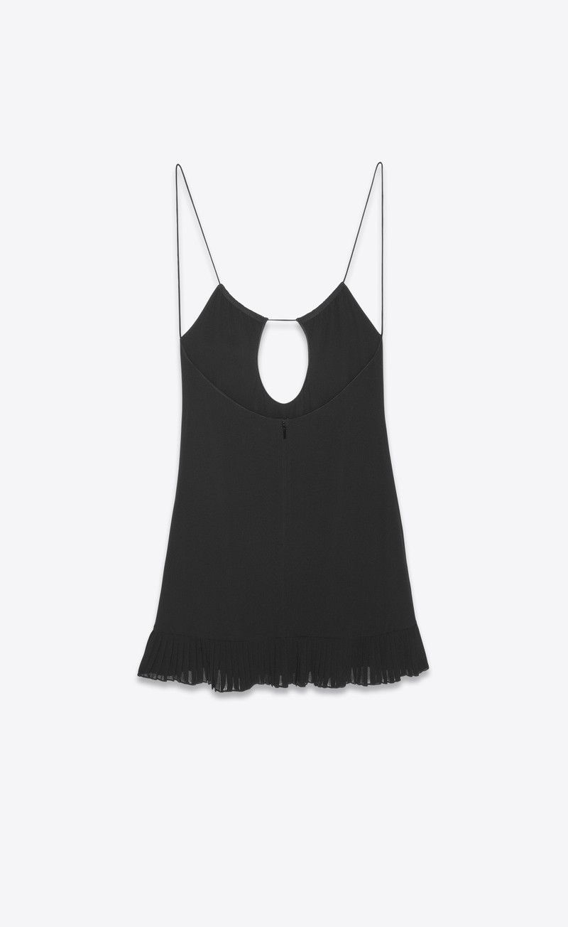 Saint Laurent Paris o1y0126 Blouse in Black Size M / US 6-8 / IT 42-44 - 2 Thumbnail