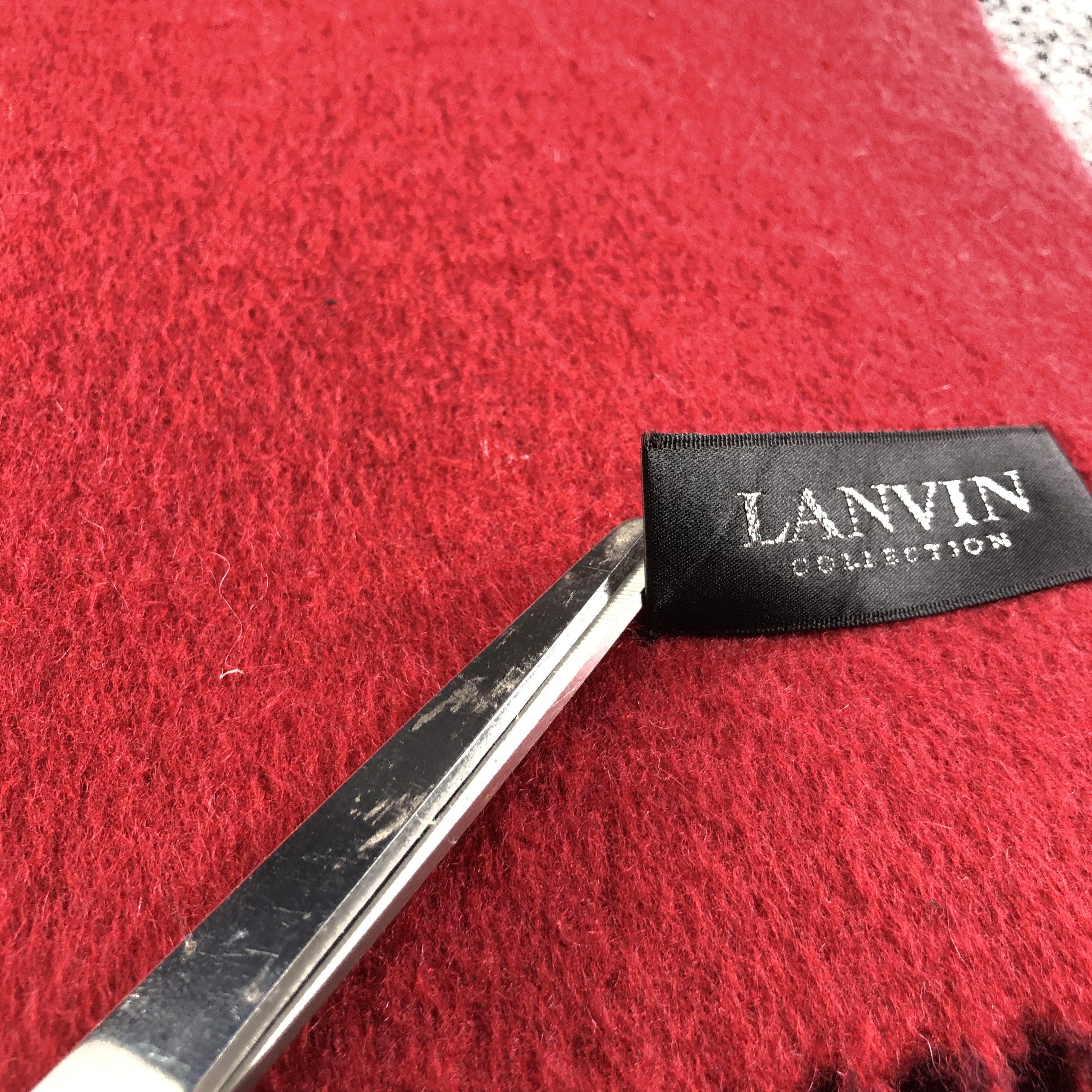 Lanvin Lanvin Cashmere Scarf Muffler V1876 Size ONE SIZE - 6 Thumbnail