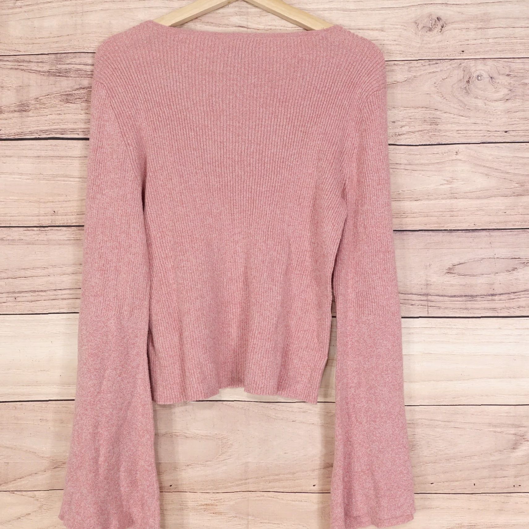 American Eagle Outfitters AMERICAN EAGLE PINK BAGGY SLEEVE SWEATER WOMENS XL LONG SLEEVE CASUAL Size XL / US 12-14 / IT 48-50 - 3 Thumbnail