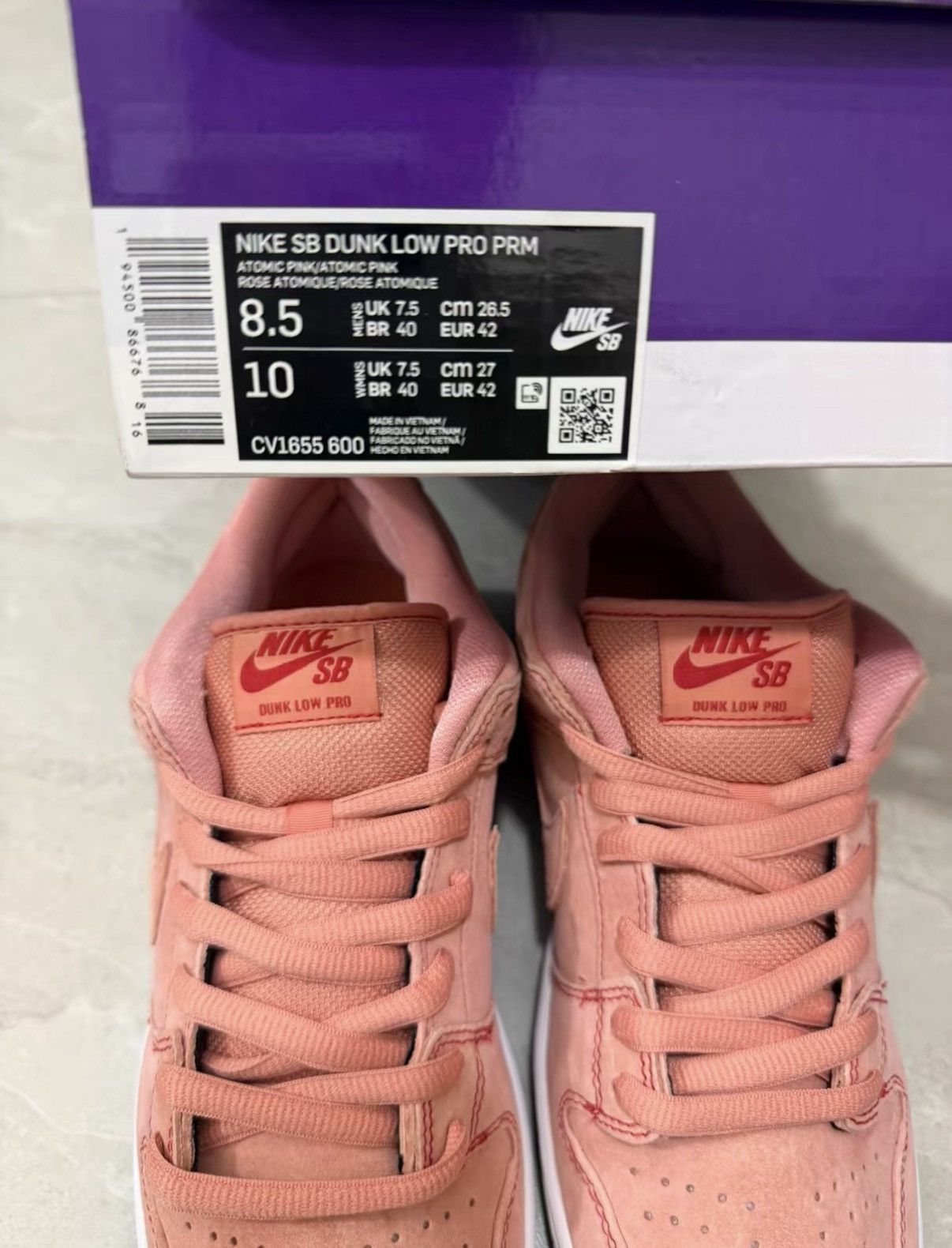 Nike Nike Dunk SB Pro PRM "Pink Pig" Low Top Sneakers J34 Size US 8.5 / EU 41-42 - 2 Thumbnail