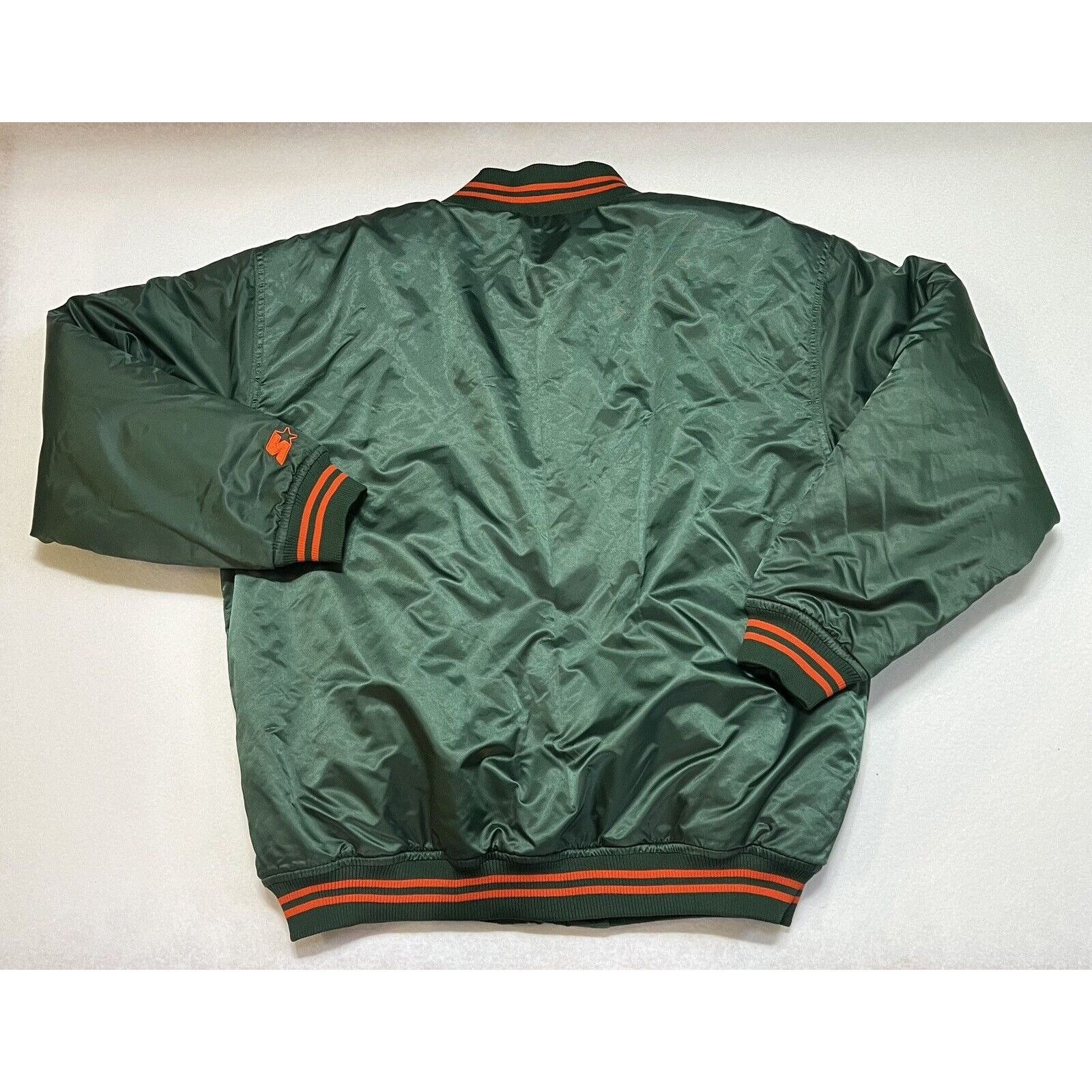 Starter VTG 80’s Miami Hurricanes Satin Starter Bomber Snap L Jacket Size US L / EU 52-54 / 3 - 7 Thumbnail