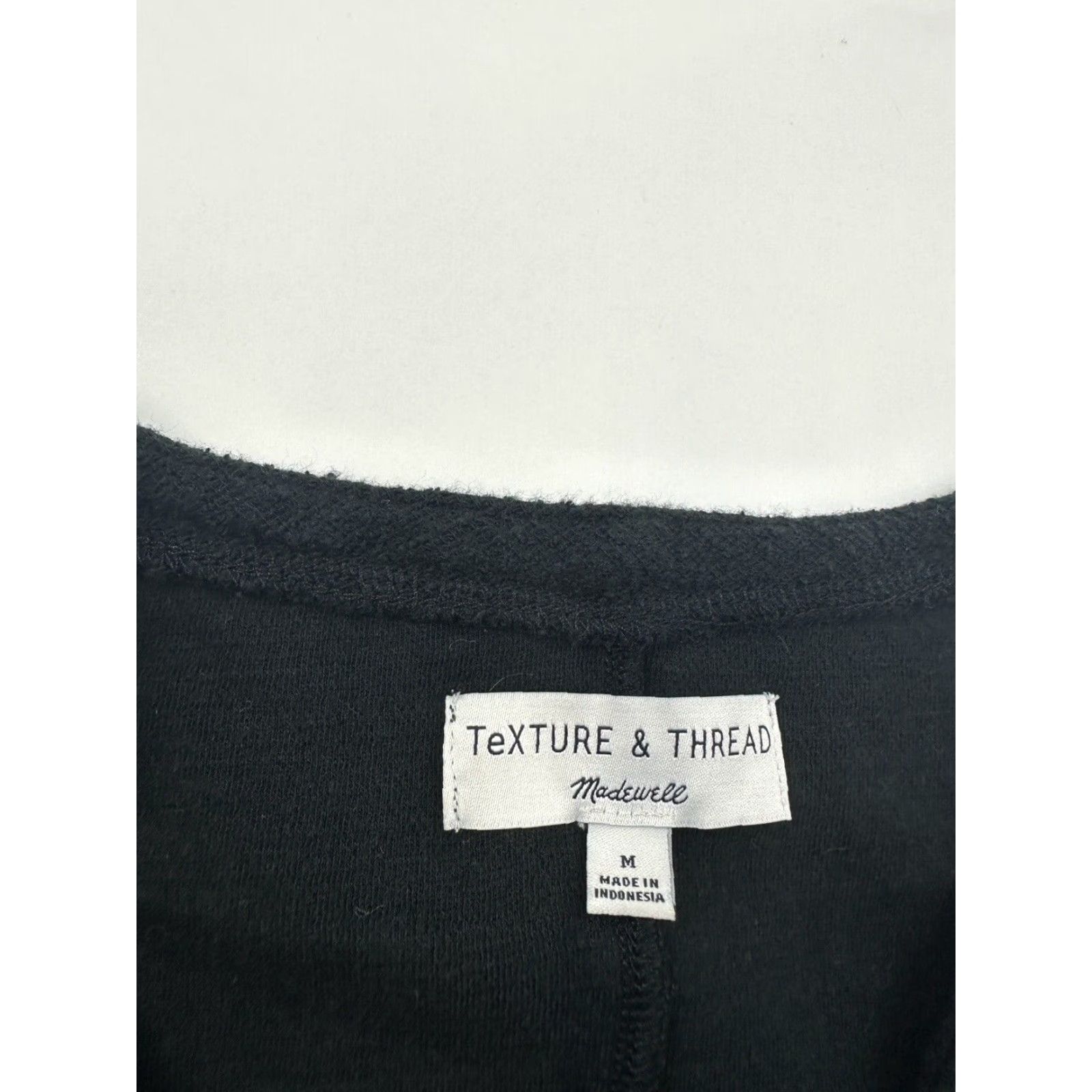 Madewell Madewell Black Long Sleeve Wrap Shirt Womens Medium Casual Cotton Top Size M / US 6-8 / IT 42-44 - 3 Thumbnail
