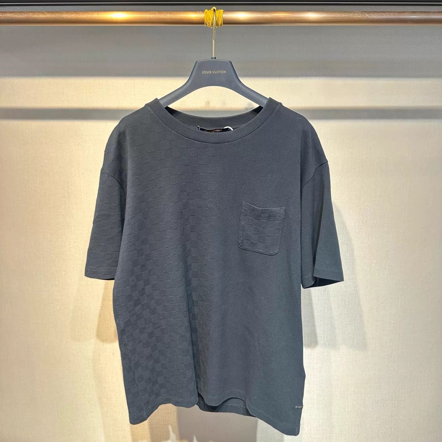 Louis Vuitton Louis Vuitton Navy Color Blocked Damier Short Sleeve XL New Size US XL / EU 56 / 4 - 1 Thumbnail