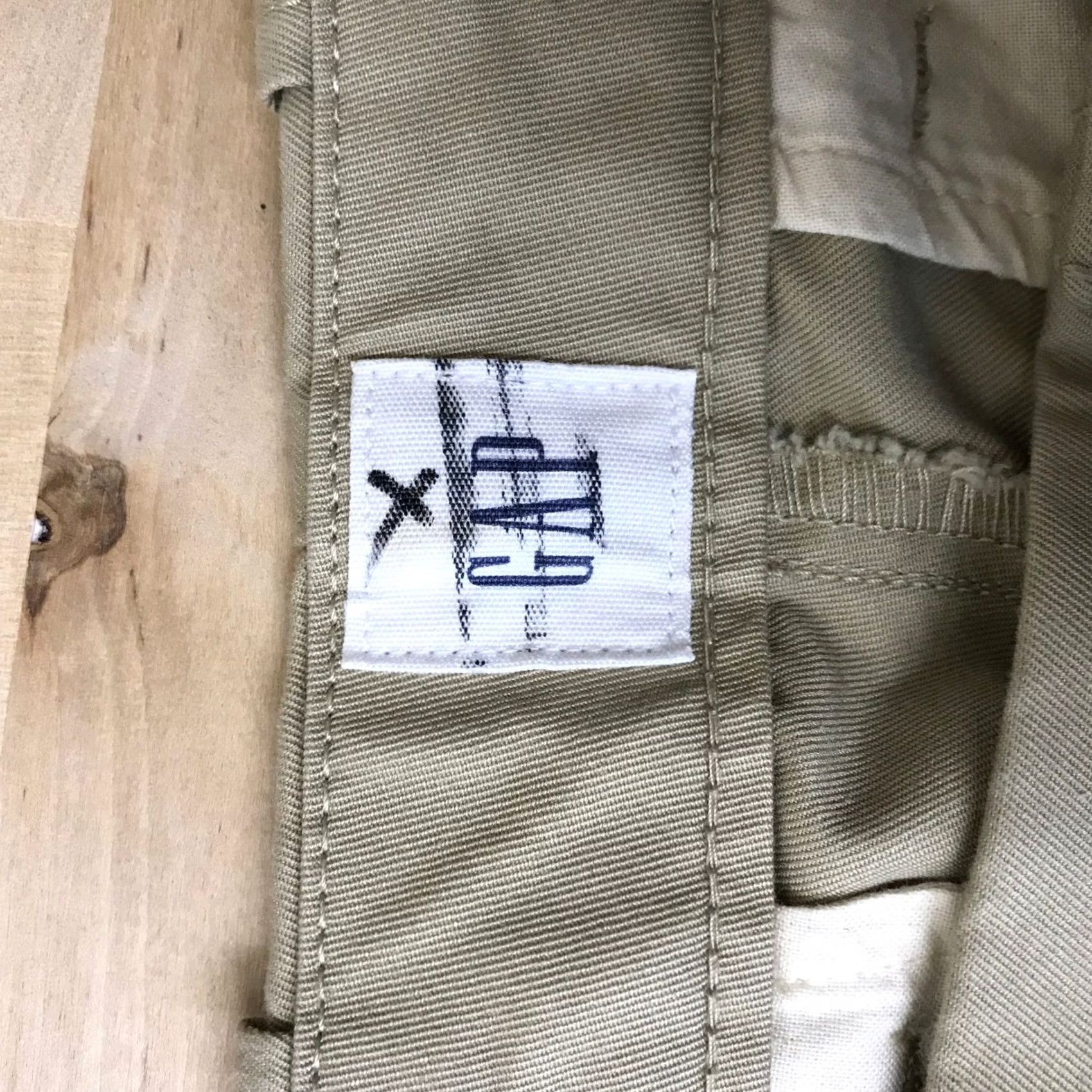 Gap Gap Men Wide-Leg Chino Pants 33 Tan Khaki High Rise Relaxed Fit Inseam 26 Vintage No Size 24" / US 00 / IT 34 - 7 Thumbnail