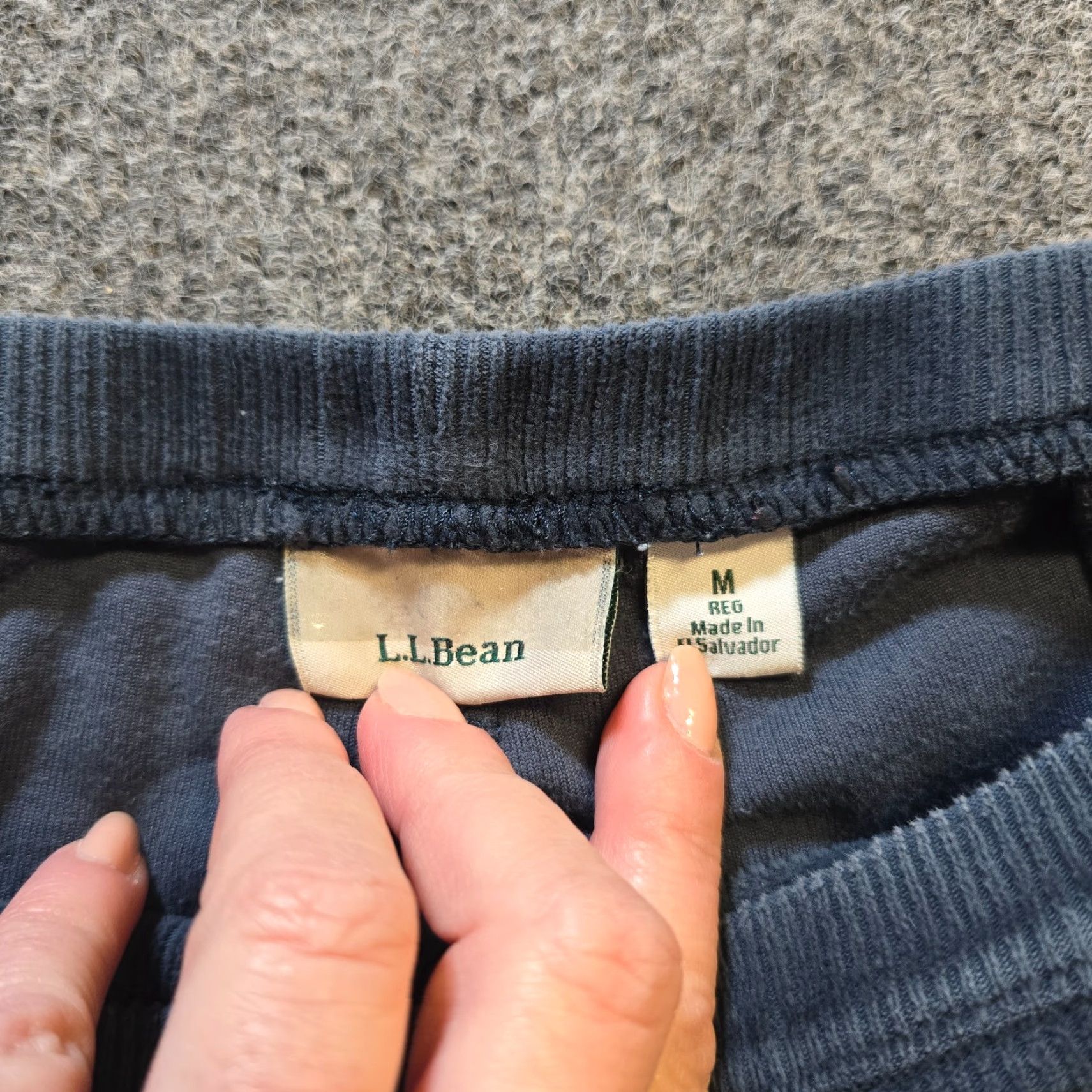 Vintage VINTAGE? (No) LL Bean Pants Womens Medium Blue Perfect Knit Corduroy High Rise Casual Size 32" / US 10 / IT 46 - 4 Thumbnail