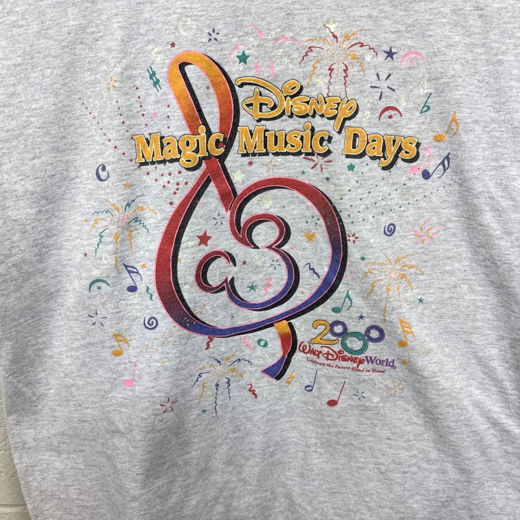 Disney Vintage Disney Magic Music Days Mickey Mouse T-Shirt Adult XL Gray Size US XL / EU 56 / 4 - 2 Thumbnail