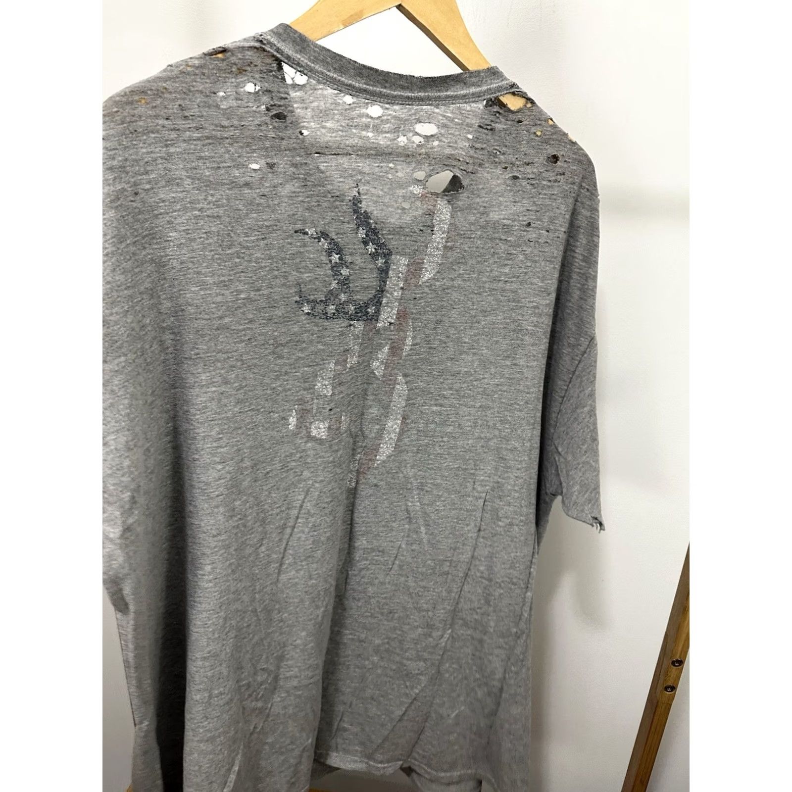 Vintage VTG Browning Work T-Shirt 2XL Gray Mens Short Sleeve Distressed Grunge Hole Worn Casual Shirt Size US XXL / EU 58 / 5 - 4 Thumbnail