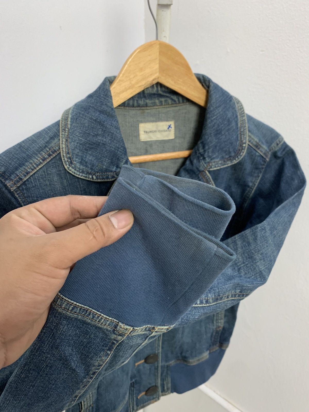 Tsumori Chisato Vintage Tsumori Chisato open collar denim jacket Size XS / US 0-2 / IT 36-38 - 11 Thumbnail