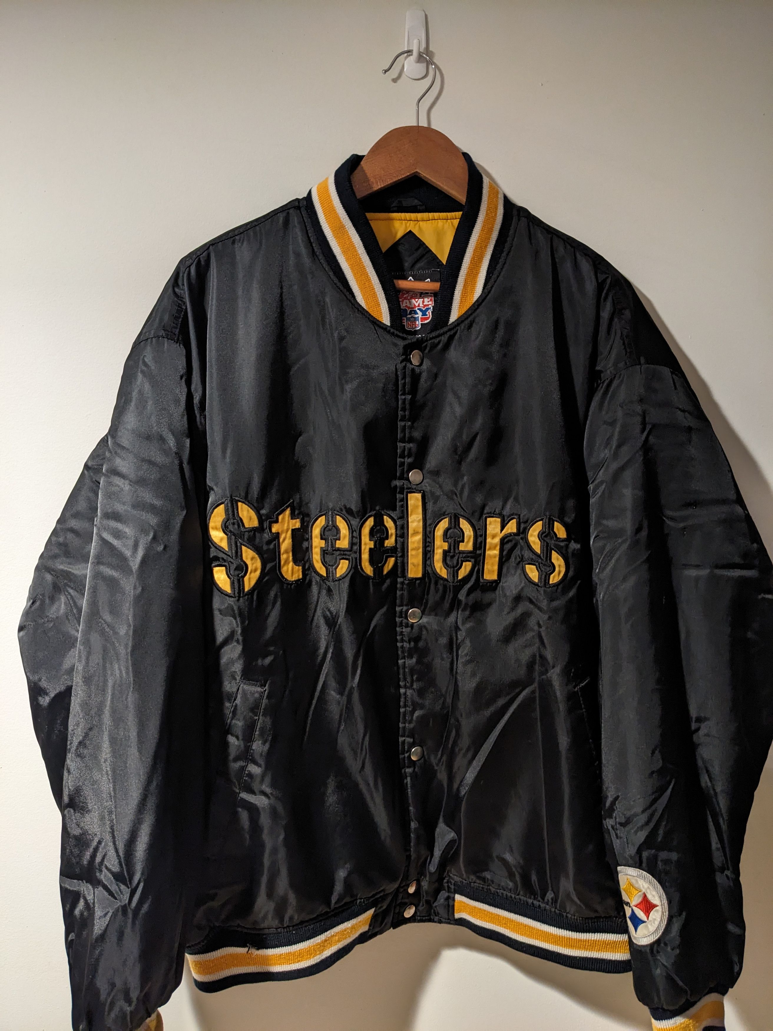 NFL × Vintage Vintage 90s Pittsburgh Steelers NFL Football X-Large Jacket Size US XL / EU 56 / 4 - 1 Thumbnail