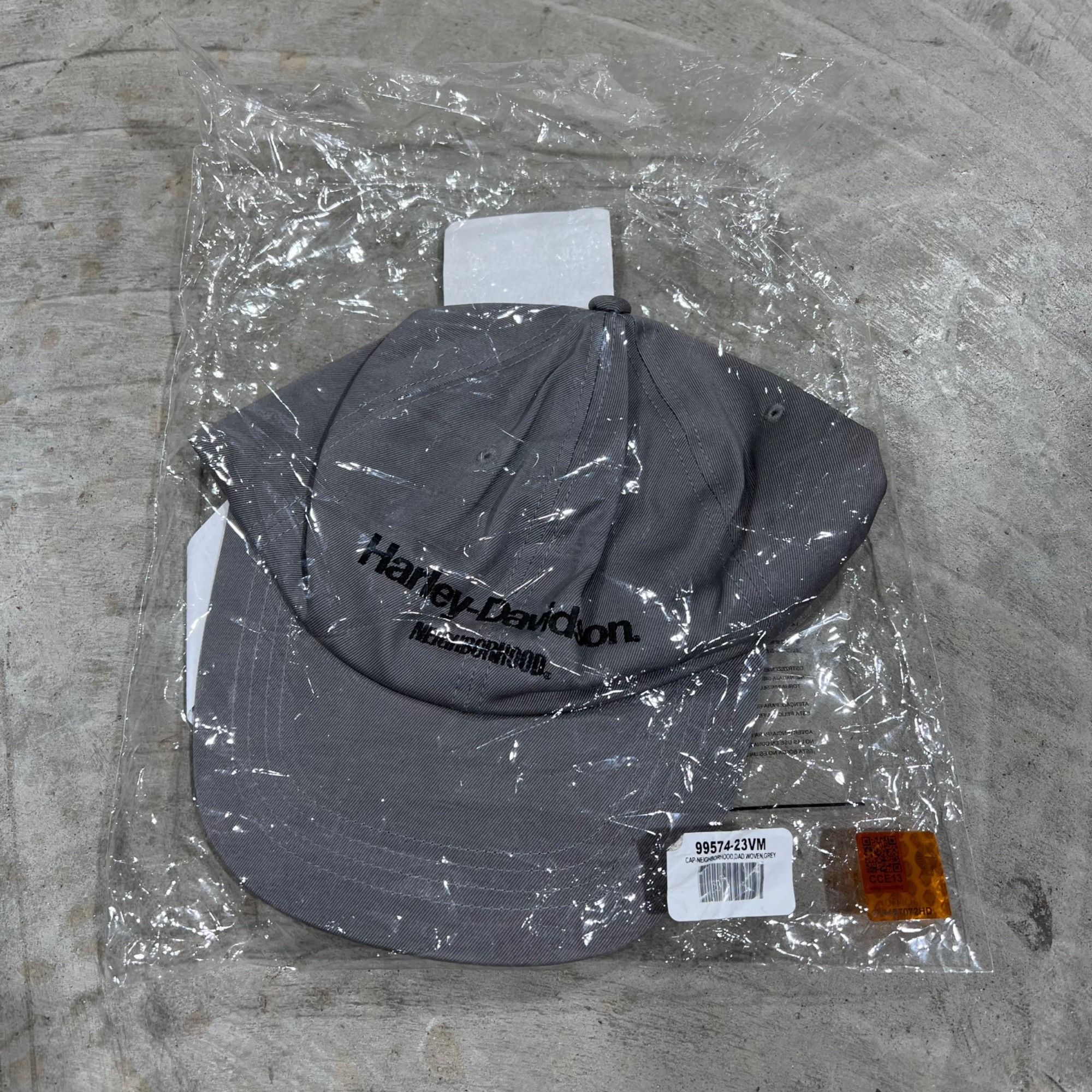 Harley Davidson NWT HARLEY DAVIDSON x NEIGHBORHOOD GREY HAT CAP Size ONE SIZE - 2 Thumbnail