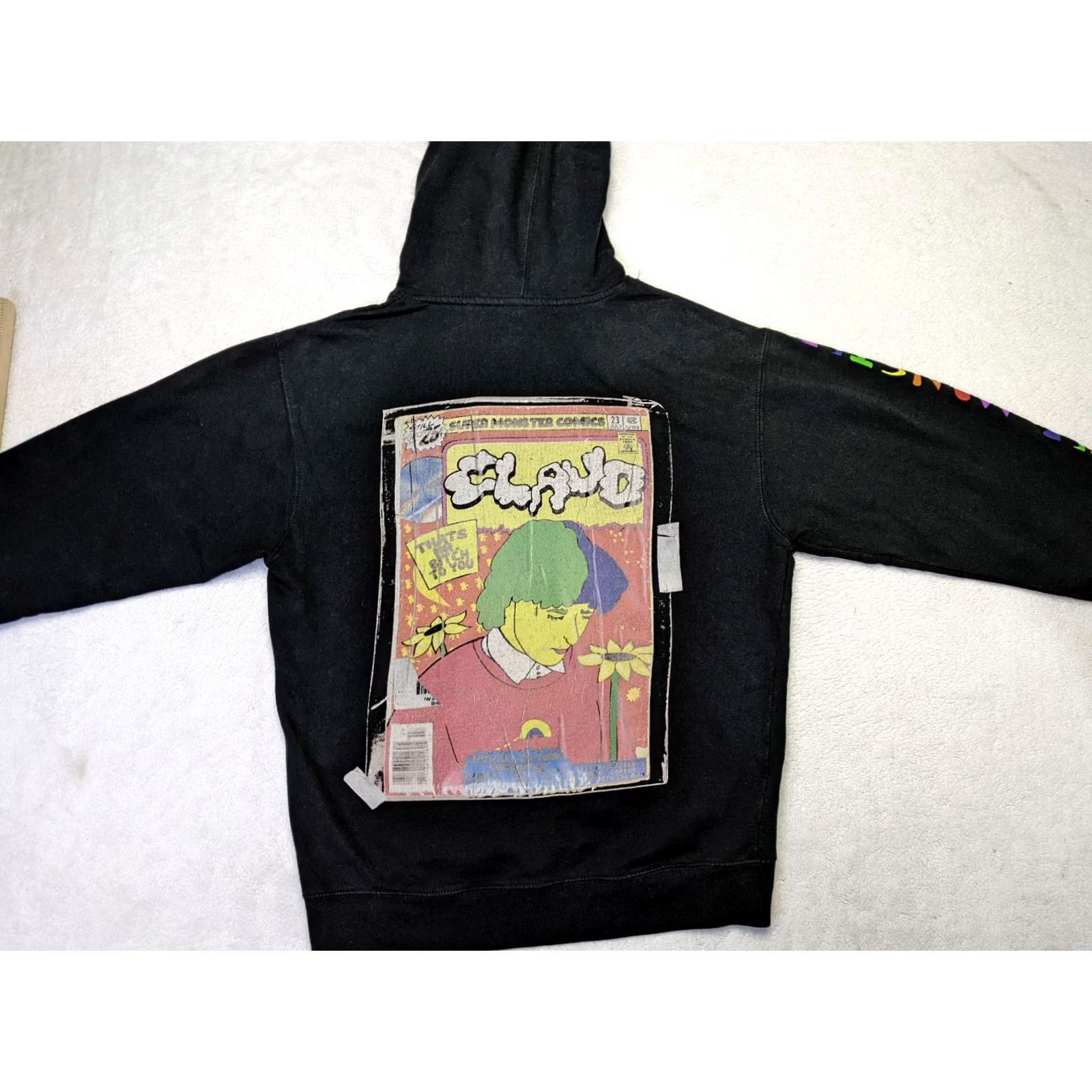 Vintage Independent Super Monster Claud Mens M Black Band Hoodie Kangaroo Pullover Size US M / EU 48-50 / 2 - 6 Thumbnail