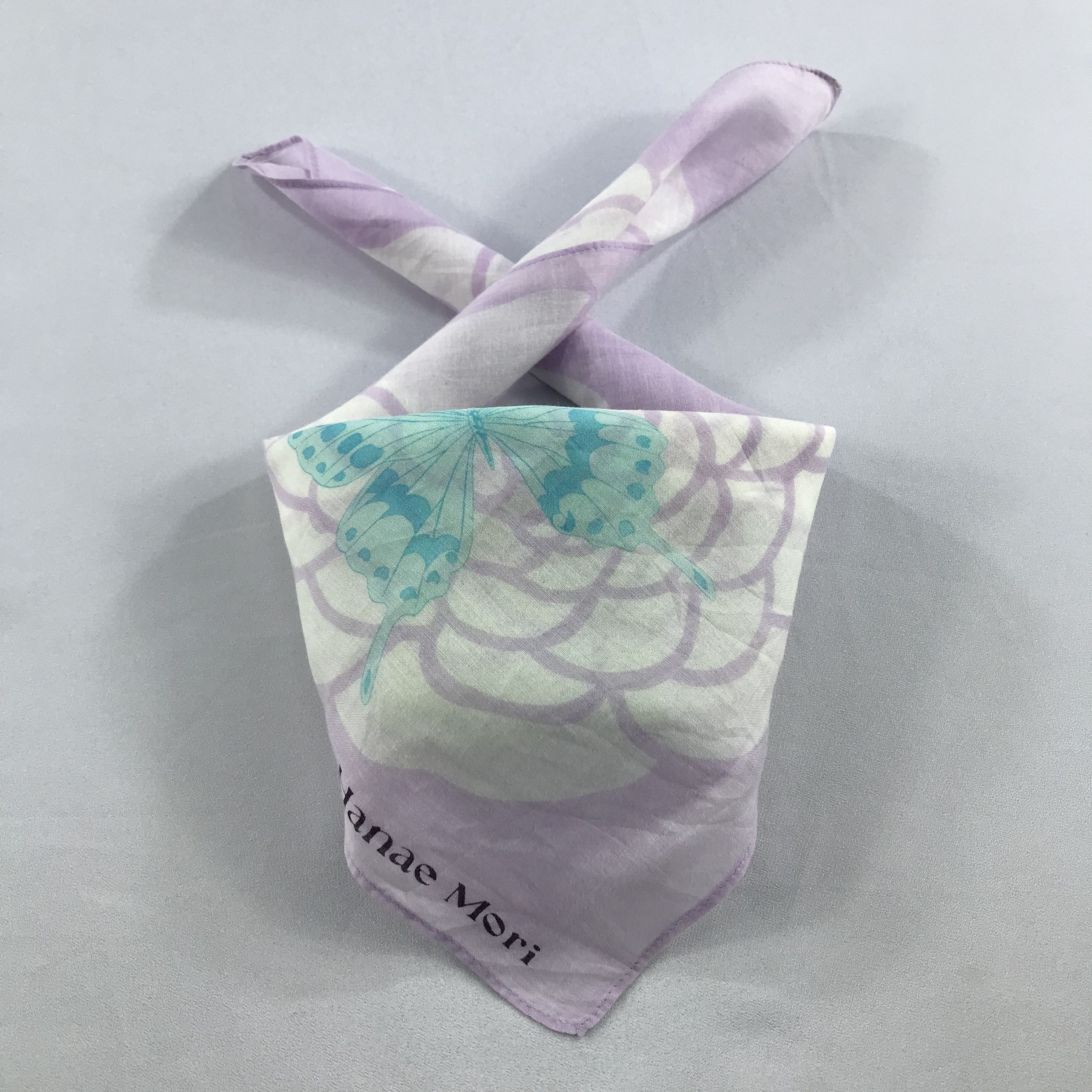 Hanae Mori × Vintage Hanae Mori Bandana / Handkerchief / Neckerchief - S2703 Size ONE SIZE - 3 Thumbnail