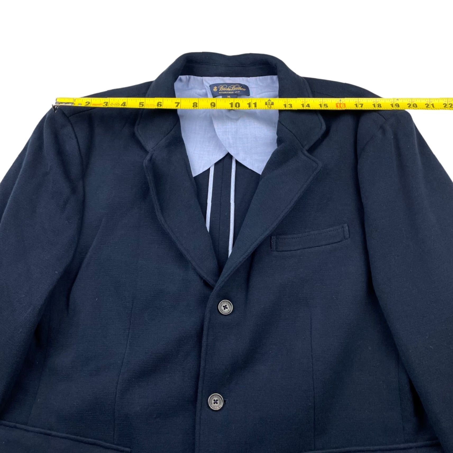 Brooks Brothers Brooks Brothers Men’s Knit Cardigan Blazer Navy Blue 3-Button 100% Cotton XL 46R Mens Jacket Blazer Cardigan Size US M / EU 48-50 / 2 - 6 Thumbnail