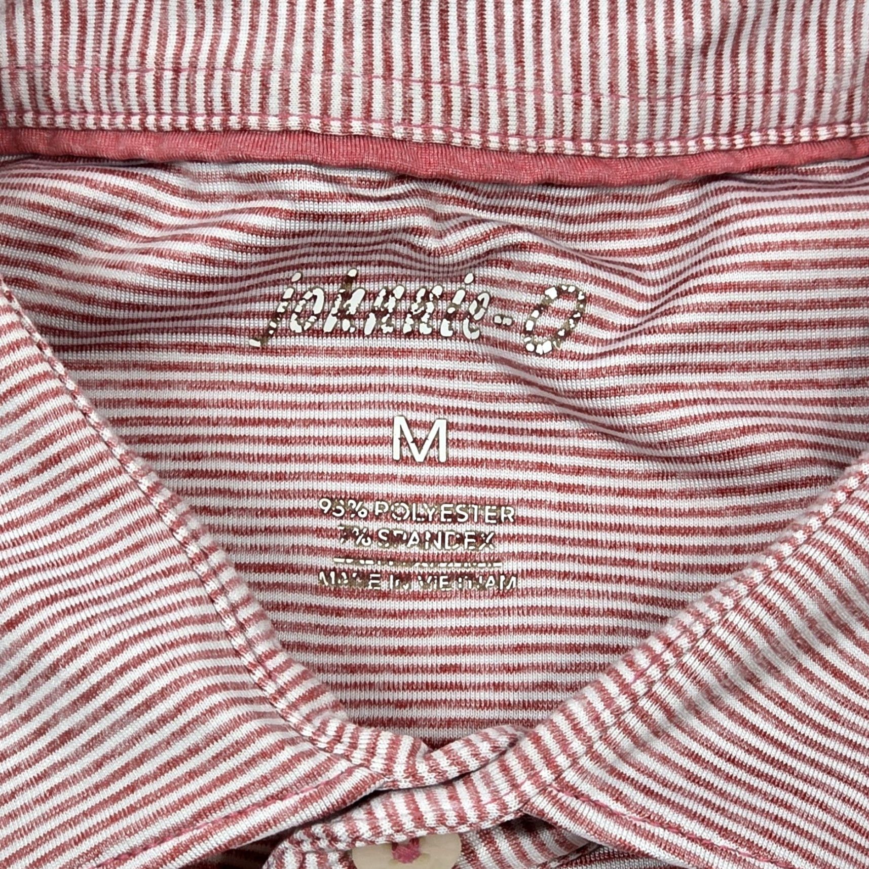 johnnie-O Johnnie O Performance Golf Polo Shirt Mens M Pink White Stripe Short sleeve Size US M / EU 48-50 / 2 - 7 Thumbnail