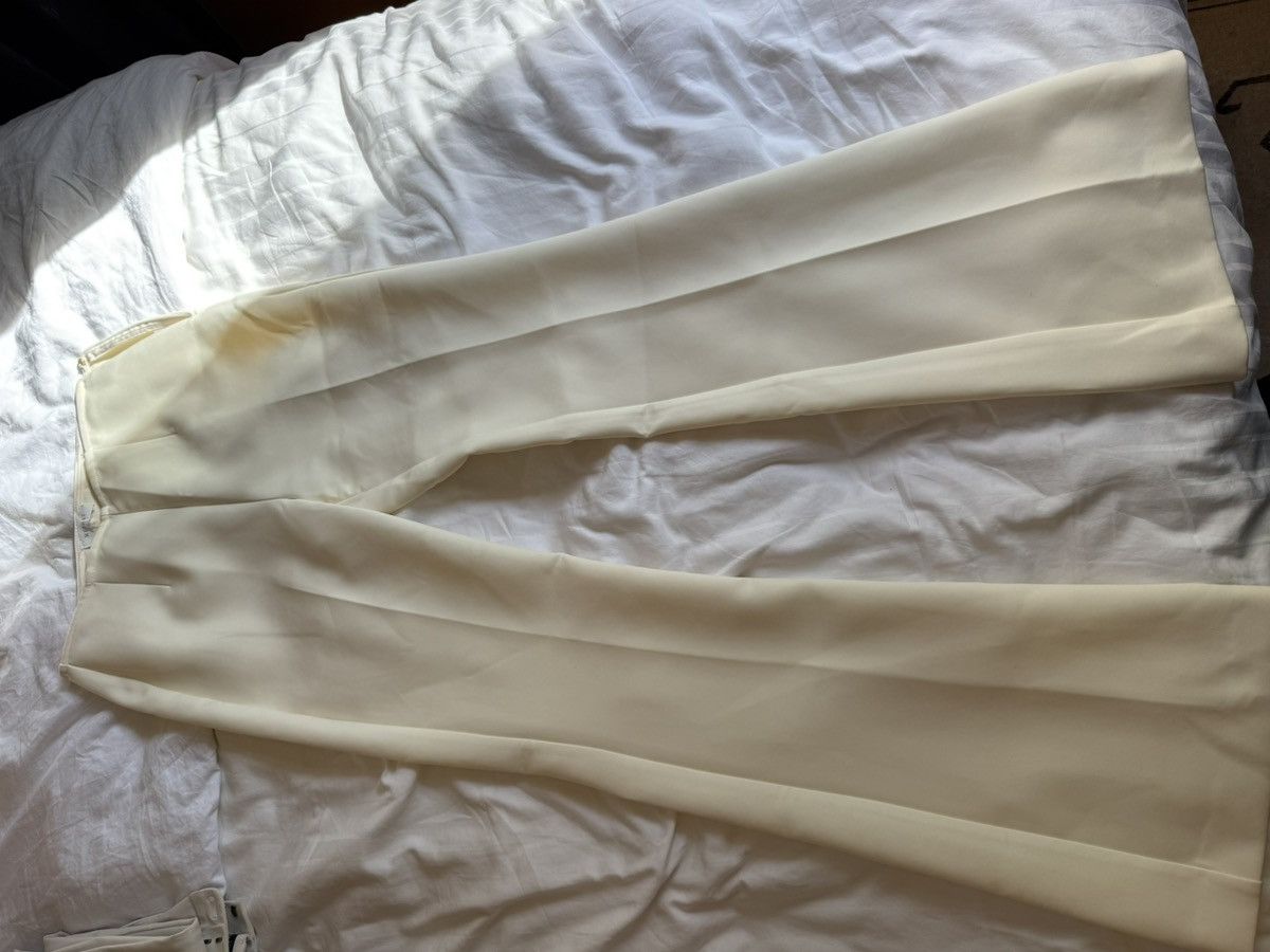 Other Meshki Women's Cream and White Trousers Size 24" / US 00 / IT 34 - 2 Thumbnail