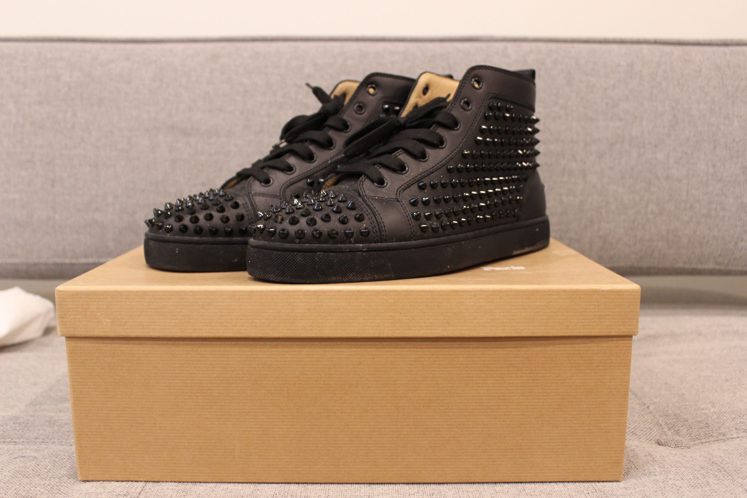 Christian Louboutin Christian Louboutin Spikes High Black Size US 9 / EU 42 - 1 Thumbnail