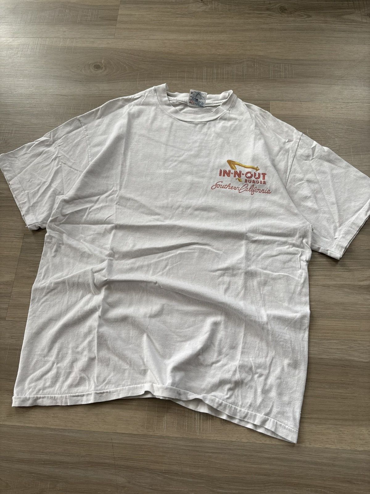 Vintage Vintage In-N-Out Burger Graphic White Tee Size Large Size US L / EU 52-54 / 3 - 3 Thumbnail
