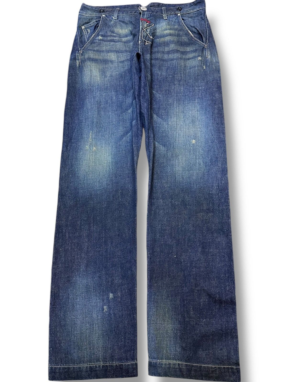 CLOSED × Marithe + Francois Girbaud Vintage Le Jean De MFG Selvedge Avant Garde Style Denim Size US 36 / EU 52 - 2 Thumbnail