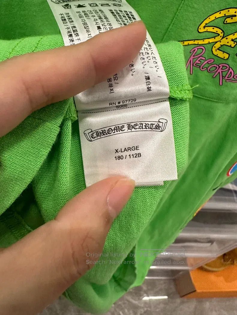 Chrome Hearts CHROME HEARTS Size XL Mattyboy graffiti Apple Green Long Sl Size US XL / EU 56 / 4 - 6 Thumbnail