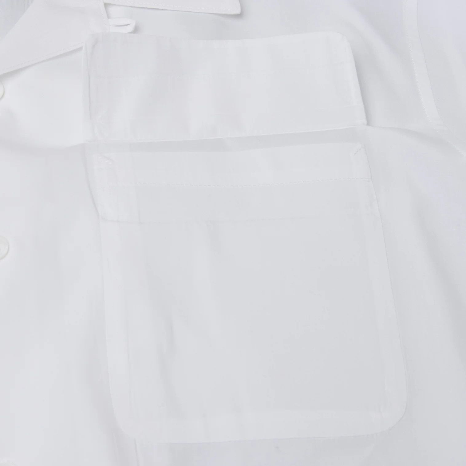 Yohji Yamamoto Yohji Yamamoto Costume Cotton Pocket Shirt Off-White Size US M / EU 48-50 / 2 - 8 Thumbnail