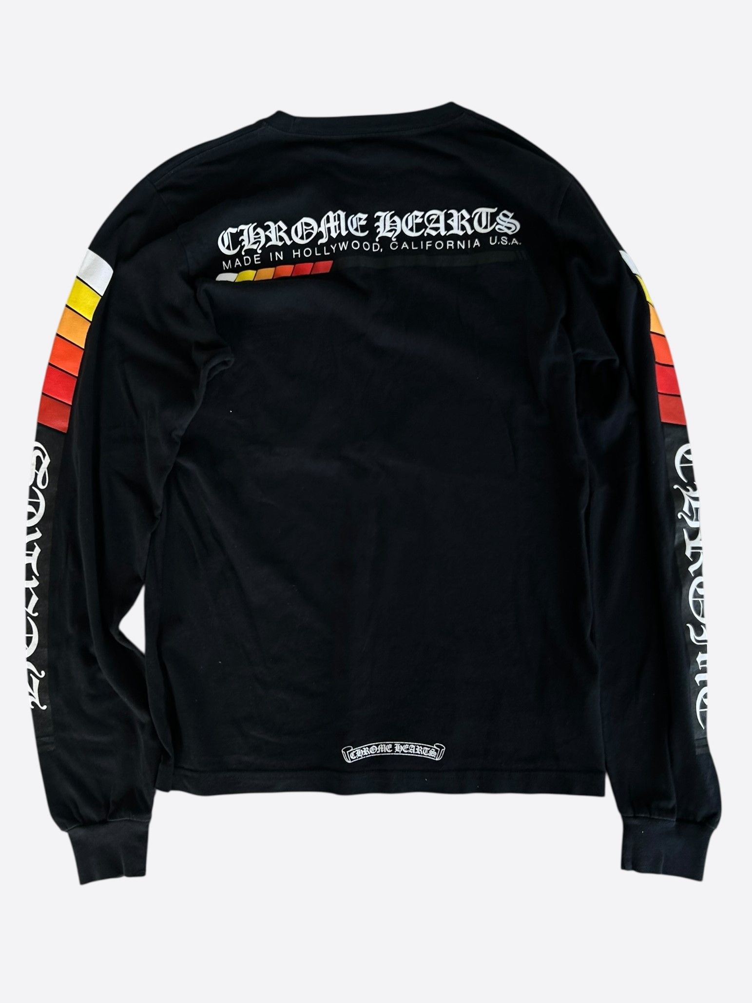 Chrome Hearts Chrome Hearts Black Racing Stripes Longsleeve T-Shirt Size US S / EU 44-46 / 1 - 2 Thumbnail