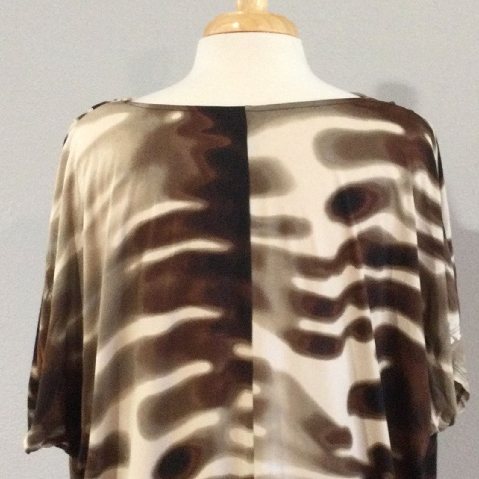 Worthington Worthington Stretch Animal Print Cowl Neck Blouse Size XL Size XL / US 12-14 / IT 48-50 - 8 Thumbnail