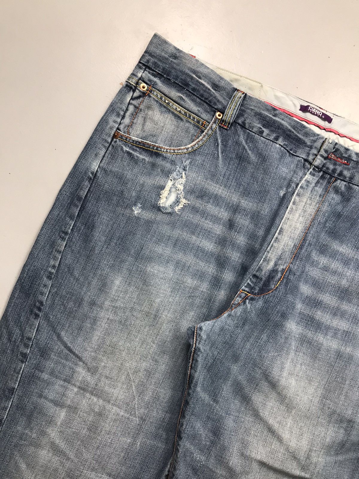 Ciano Farmer Vintage Ciano embroidered cropped denim Size US 44 / EU 60 - 4 Thumbnail