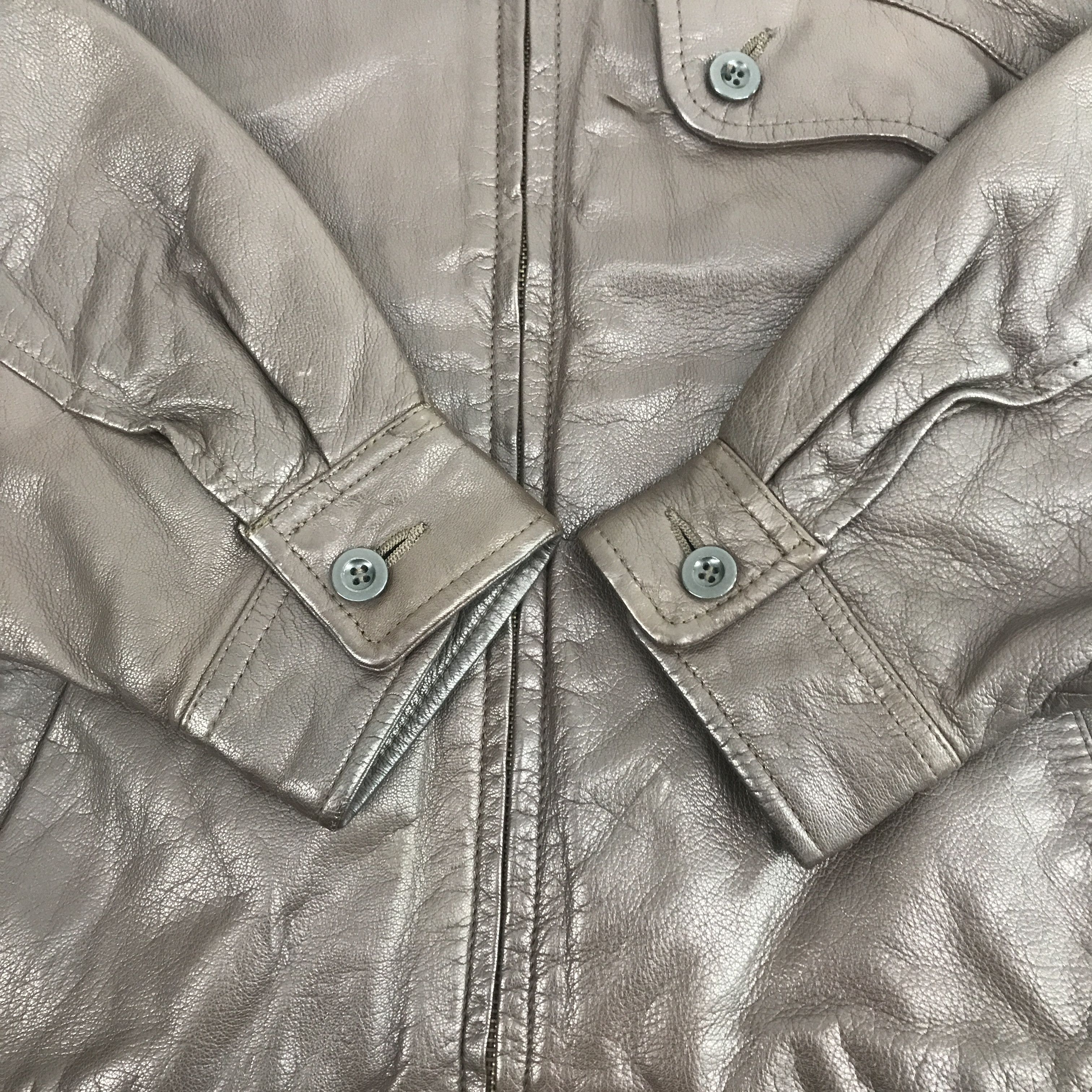 Japanese Brand × Vintage Vintage Japanese Brand Leather Bombar Jacket Size US L / EU 52-54 / 3 - 8 Thumbnail