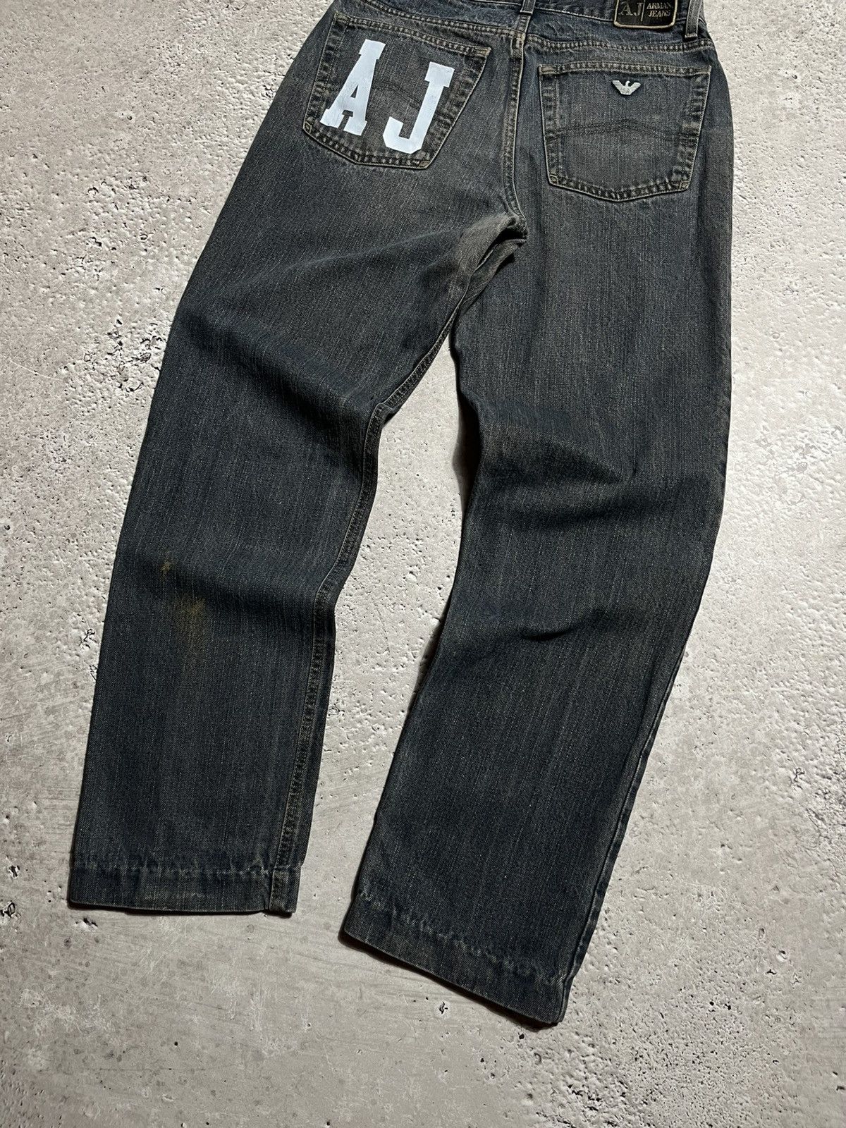 Armani × Vintage Custom Vintage Armani Jeans AJ Logo Denim Jeans Size US 30 / EU 46 - 3 Thumbnail