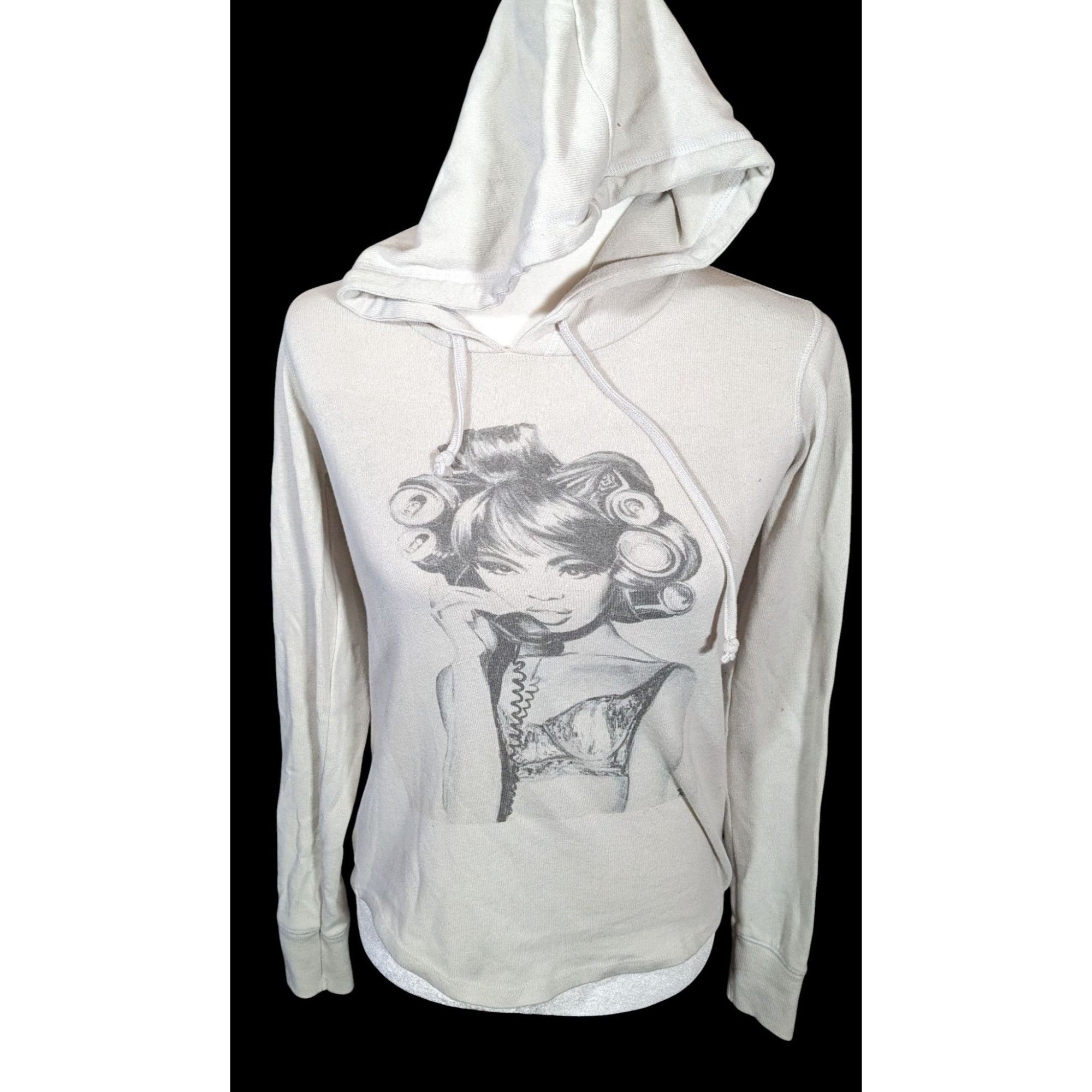 Other Art By Shonna Drew Light Grey Graphic Hoodie Size S / US 4 / IT 40 - 1 Thumbnail