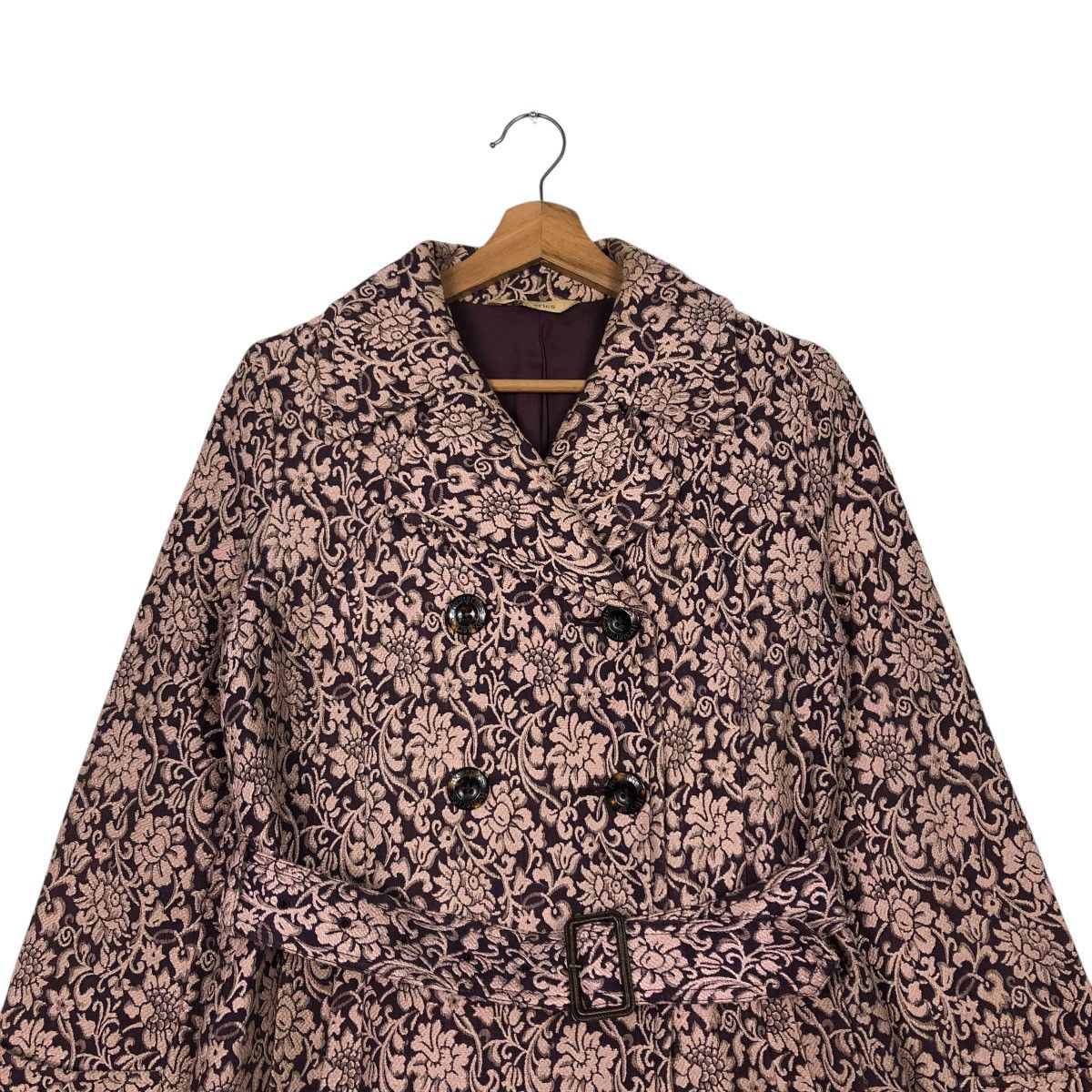 Hysteric Glamour 🔥VINTAGE LONG JACKET HYSTERIC GLAMOUR DOUBLE COLLAR FLORAL Size M / US 6-8 / IT 42-44 - 5 Thumbnail